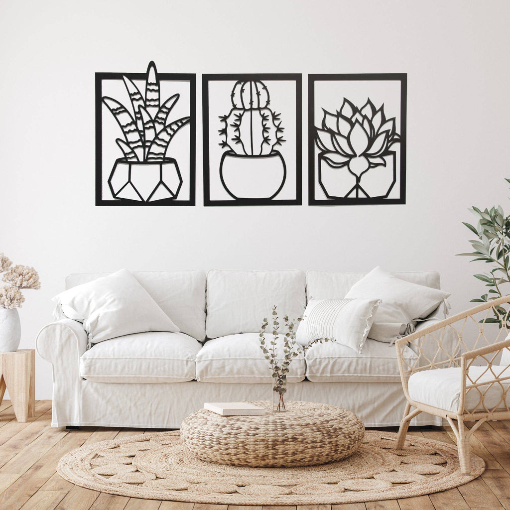 Succulents - Metal Wall Art