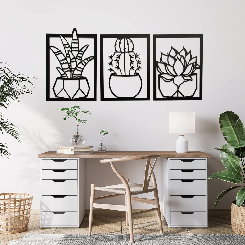 Succulents - Metal Wall Art