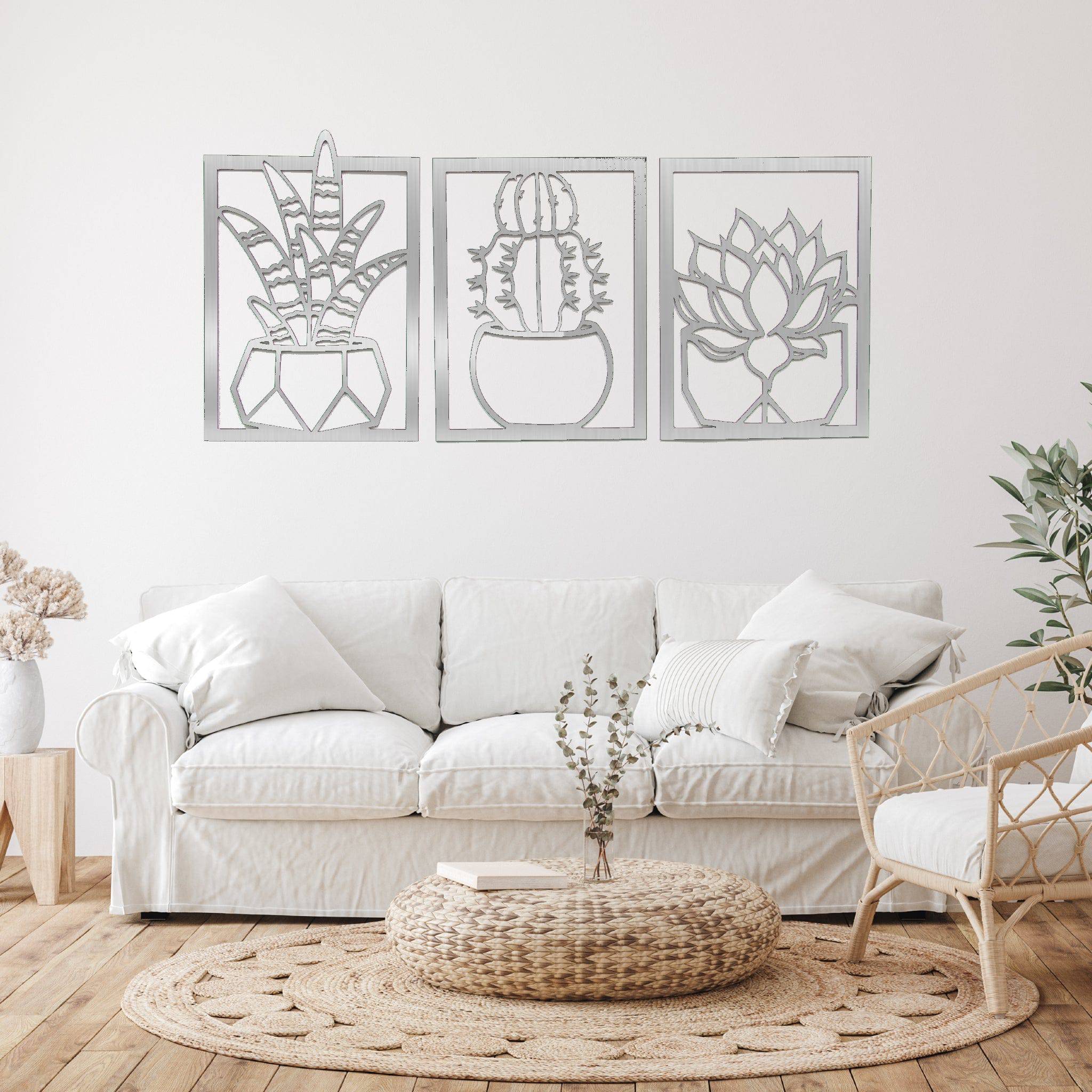 Succulents - Metal Wall Art