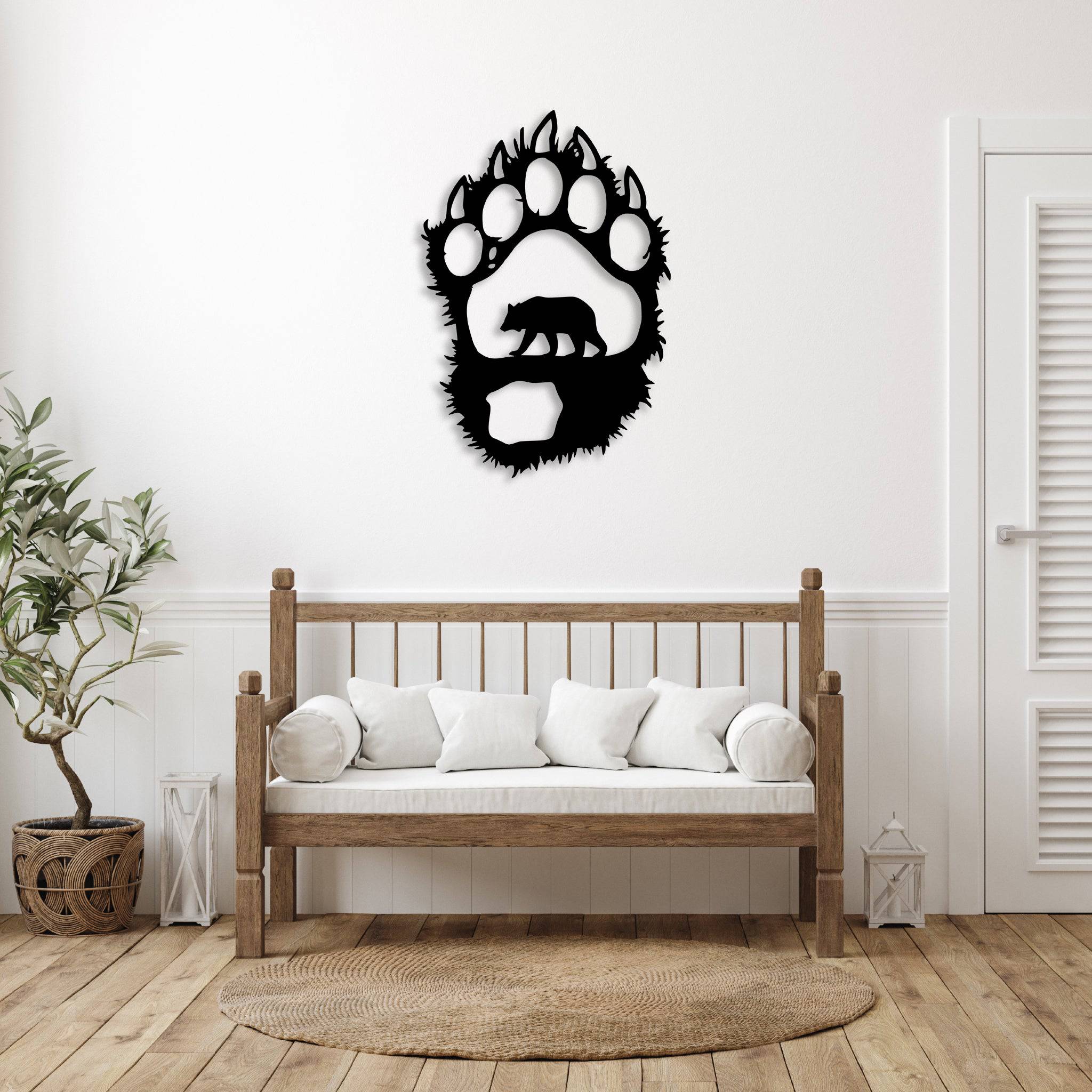 Bear Paw - Metal Wall Art