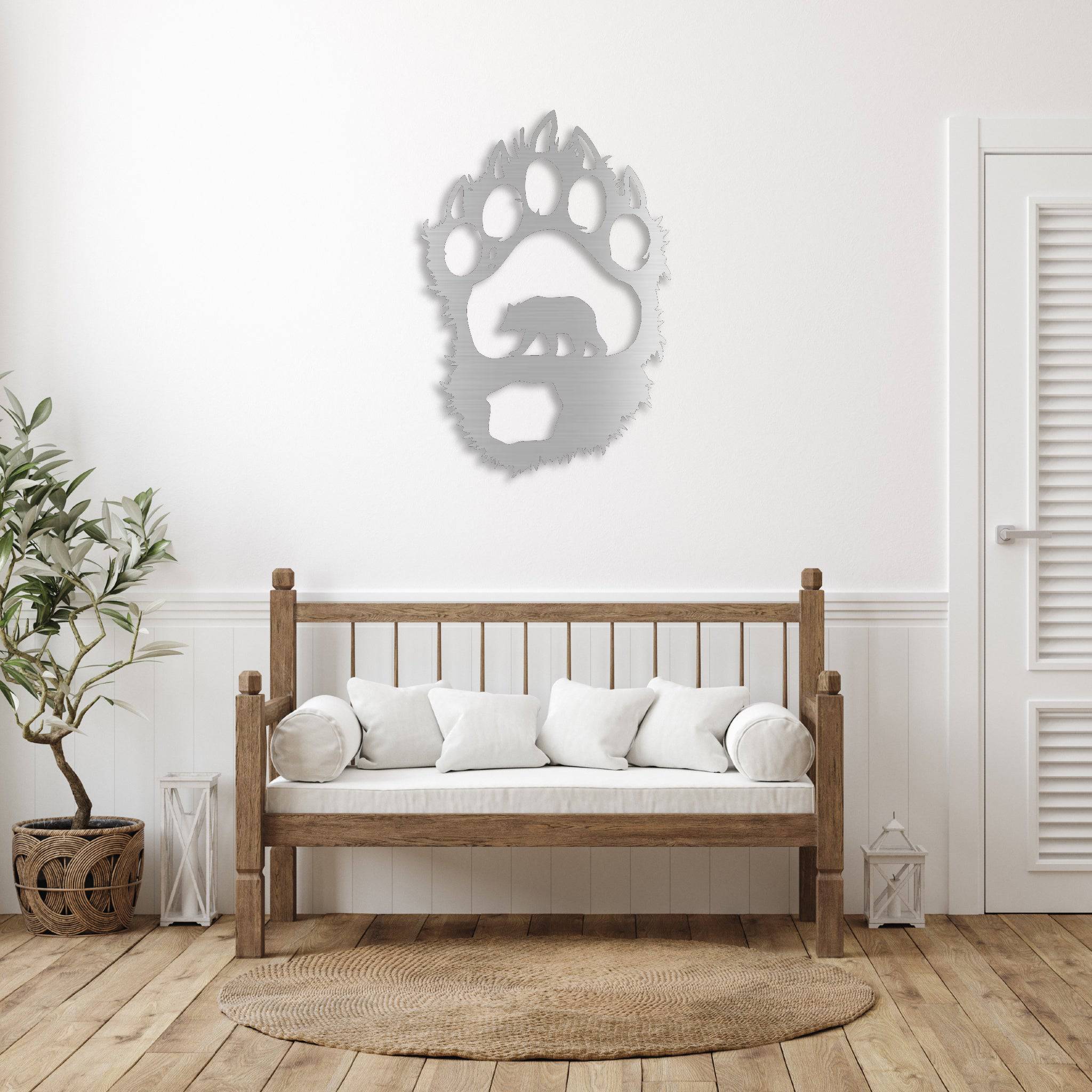 Bear Paw - Metal Wall Art