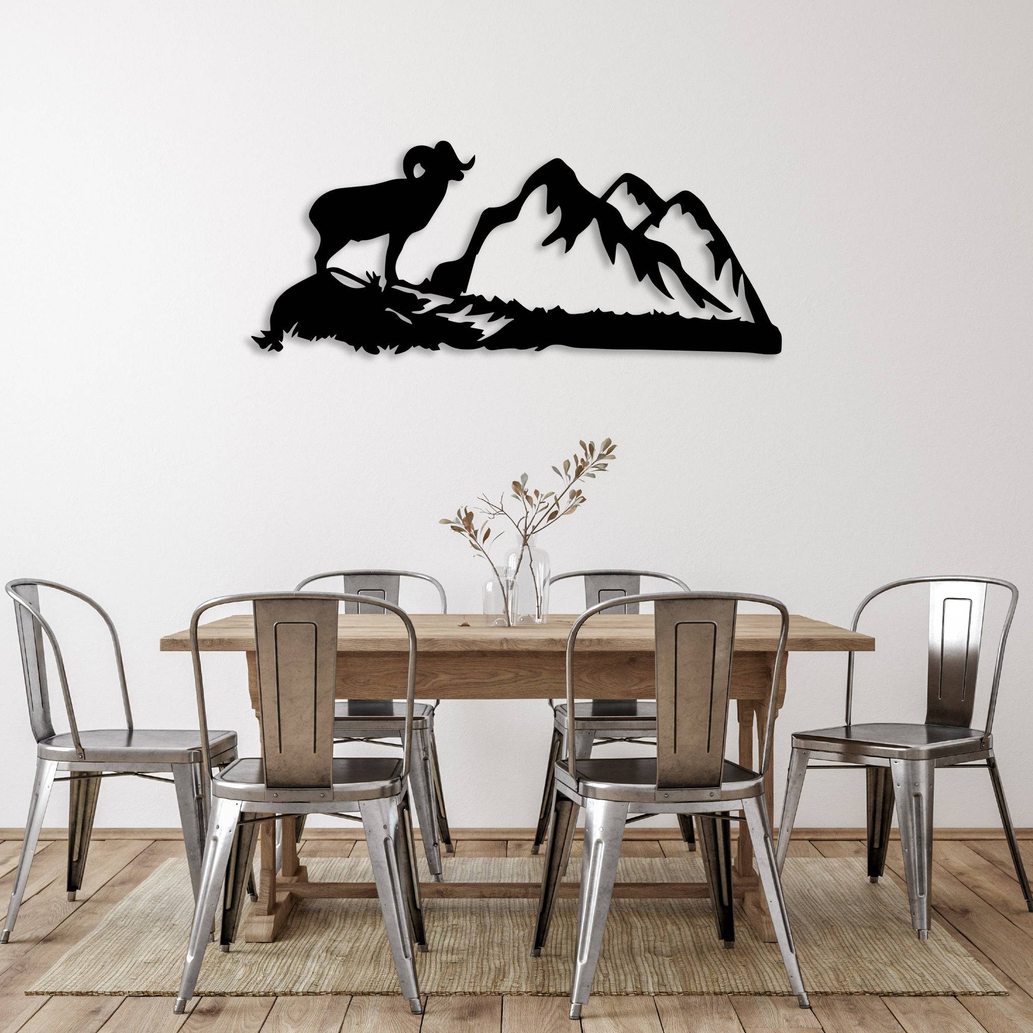 Big Horn Sheep - Metal Wall Art