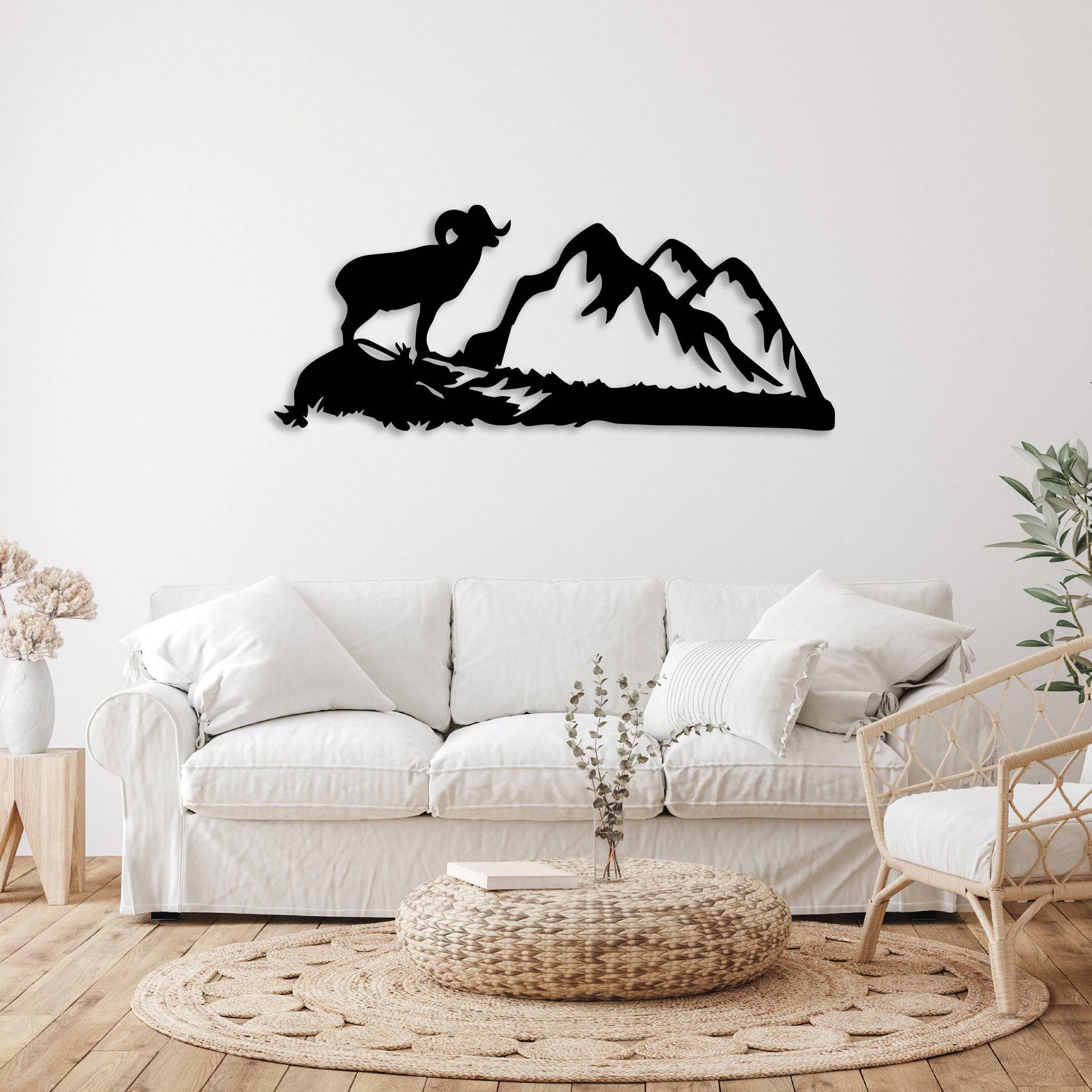 Big Horn Sheep - Metal Wall Art