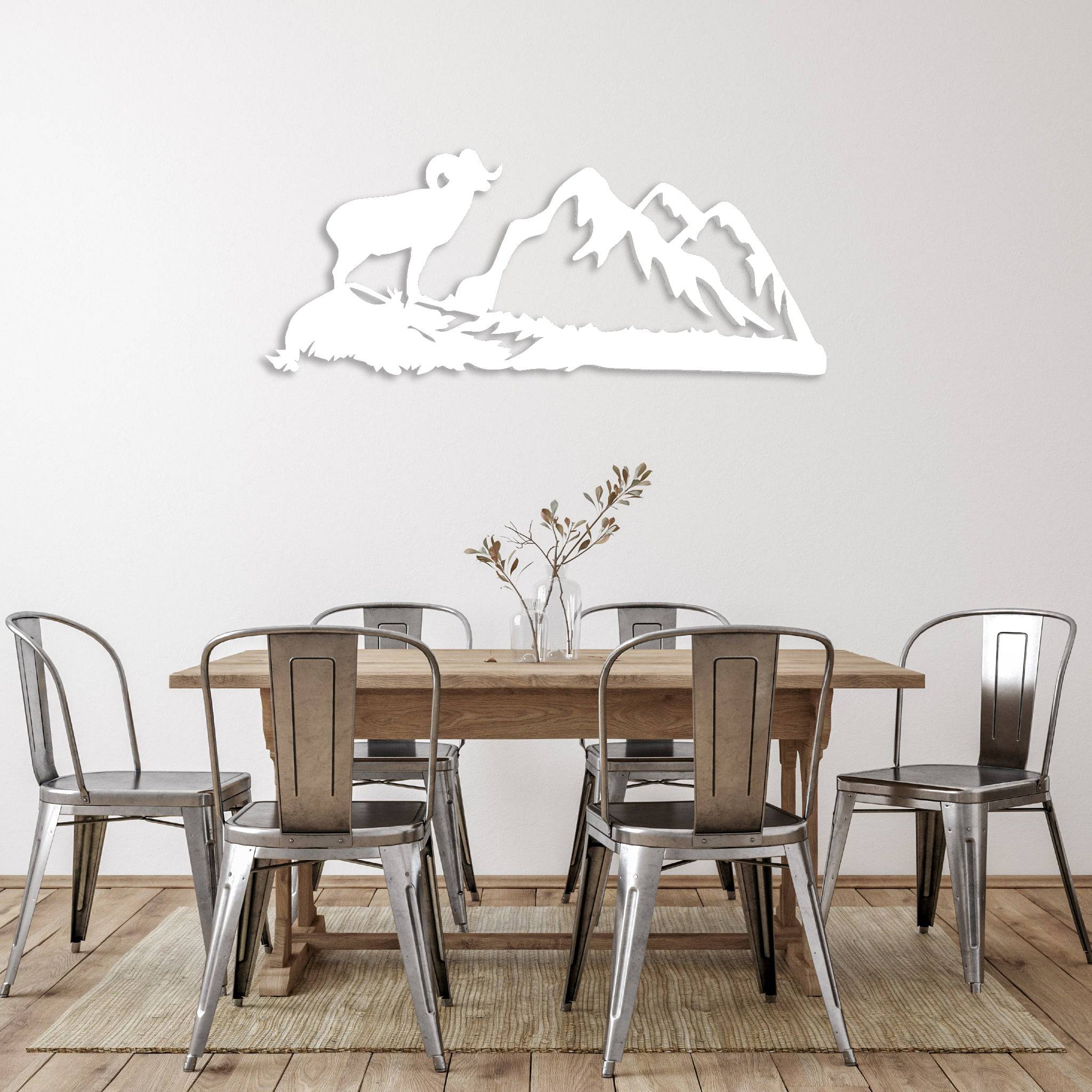 Big Horn Sheep - Metal Wall Art