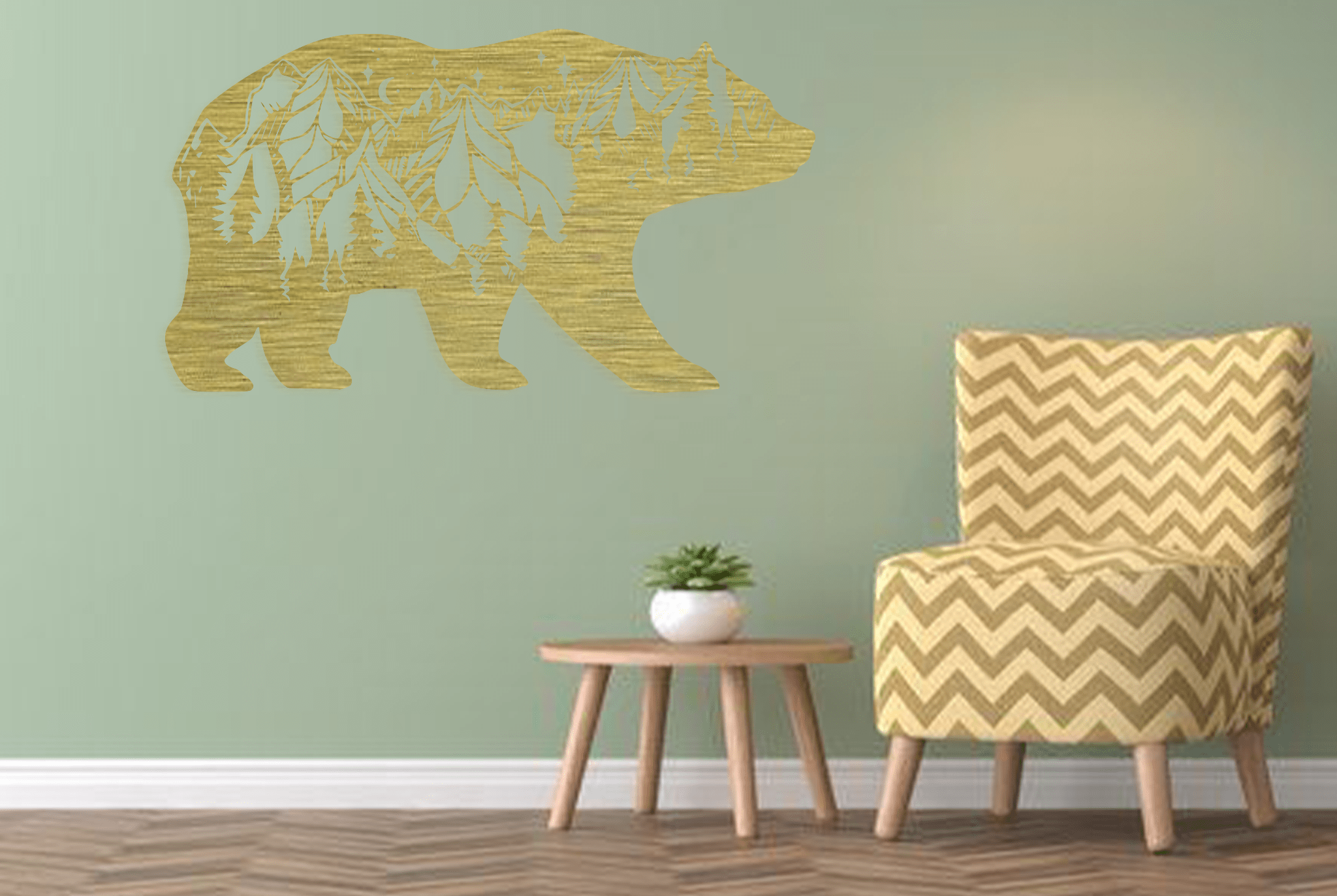 Bear Mountain - Metal Wall Art