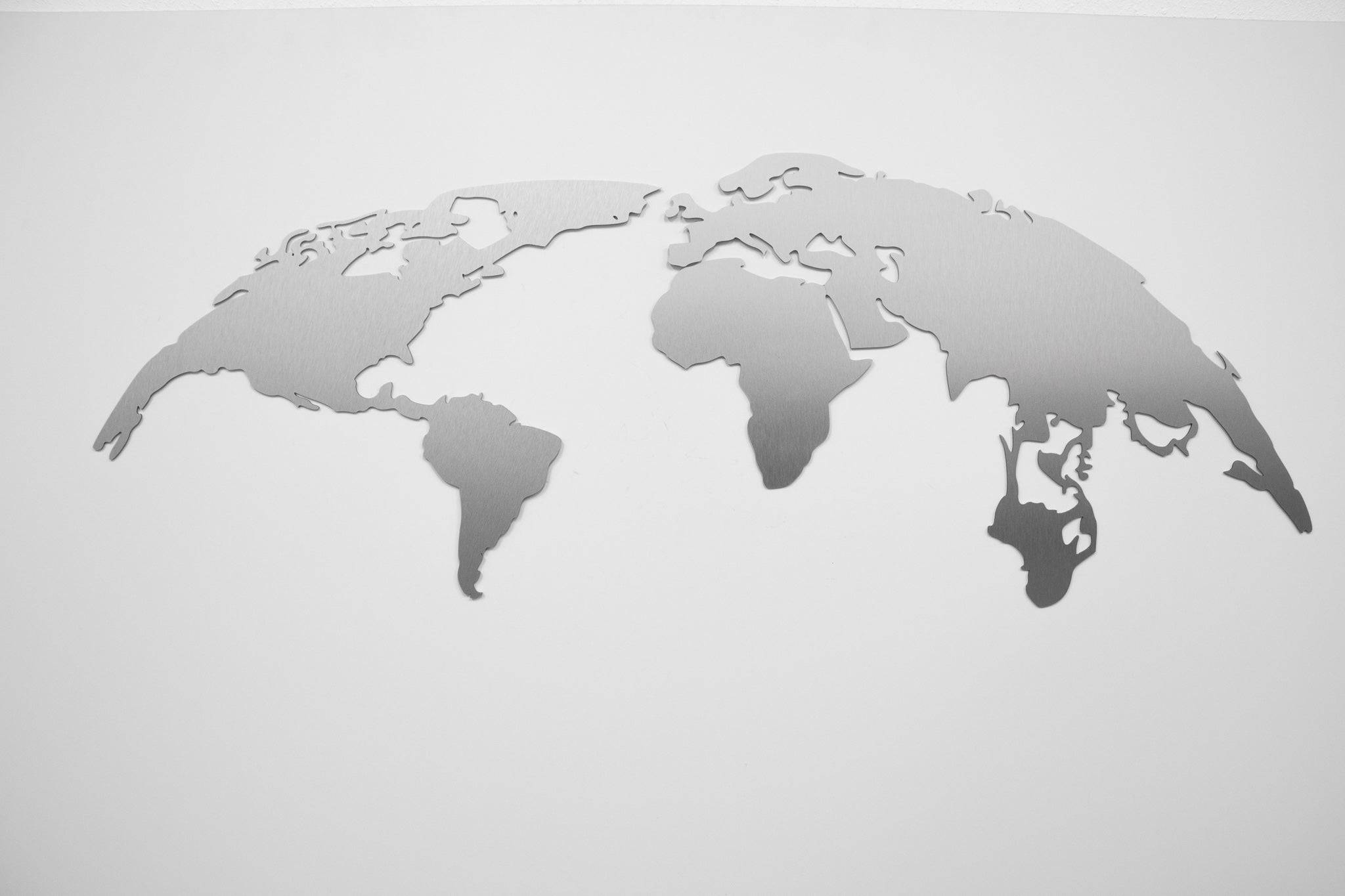 World Map - Metal Wall Art