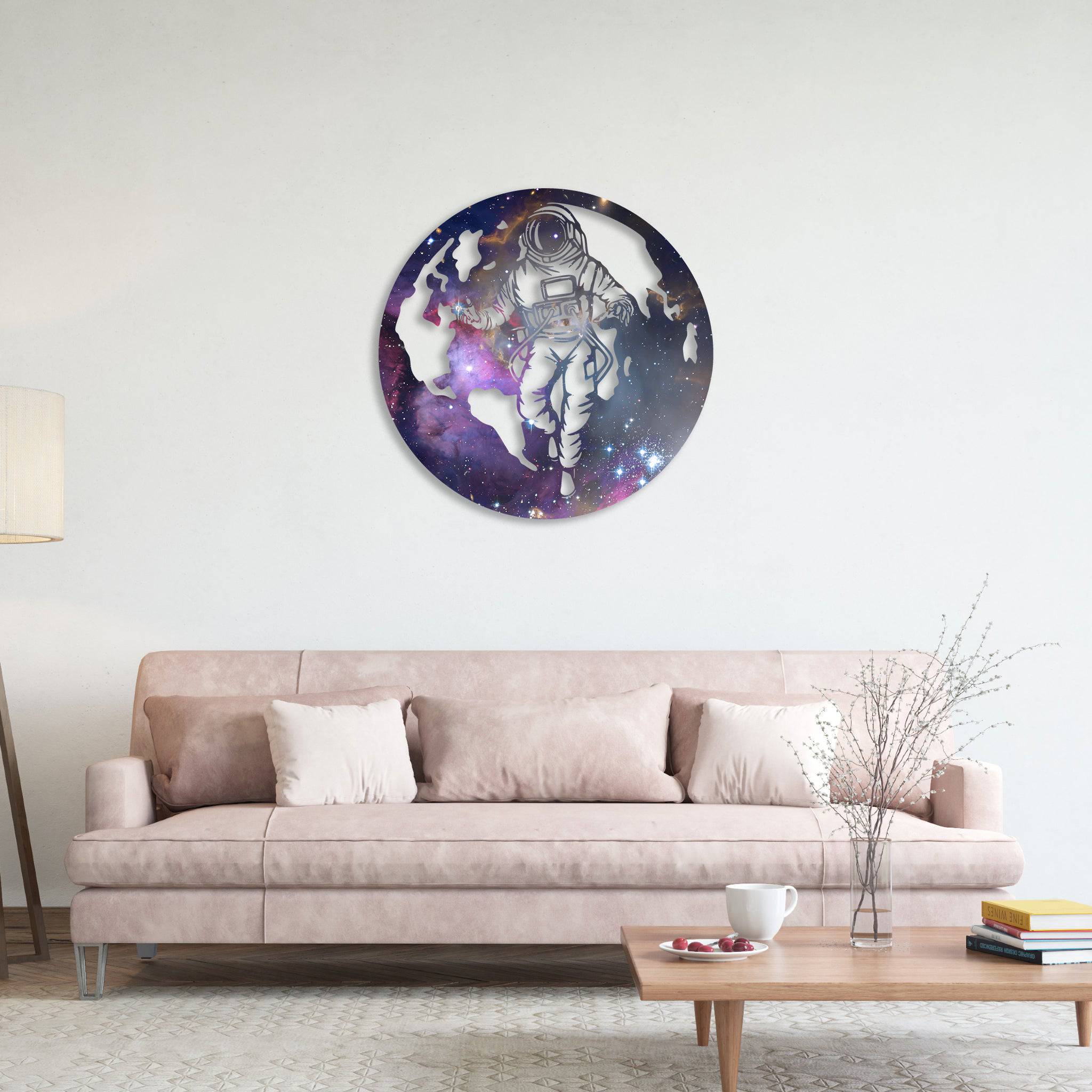 Galaxy Astronaut - Metal Wall Art