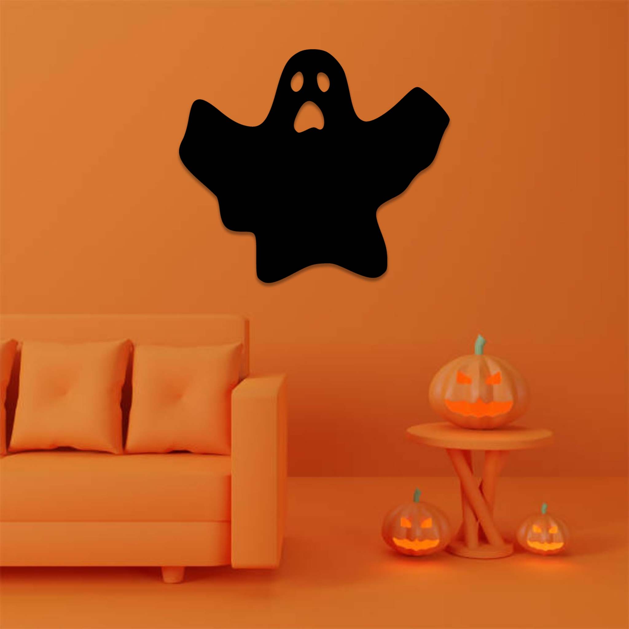 Spooky Ghost - Metal Wall Art