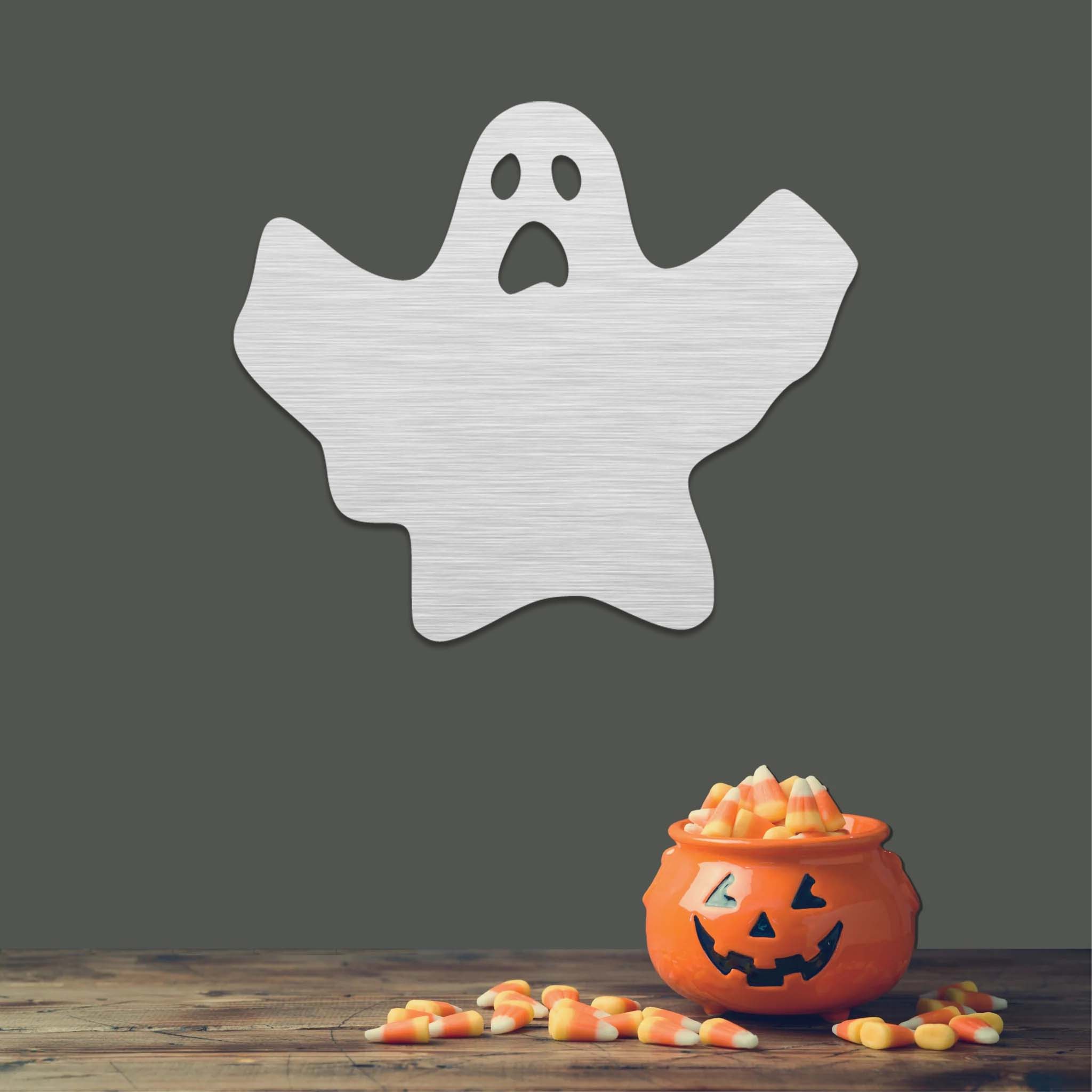 Spooky Ghost - Metal Wall Art