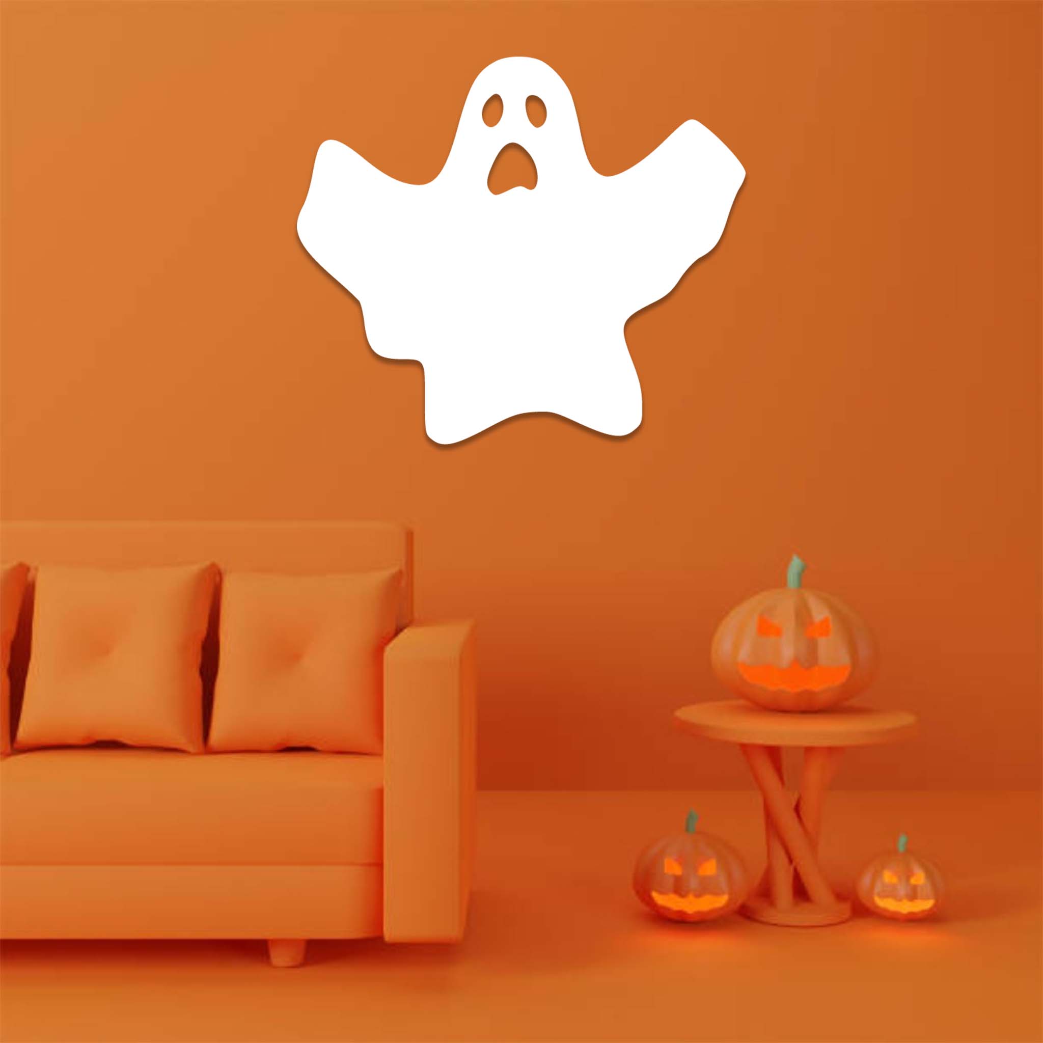 Spooky Ghost - Metal Wall Art