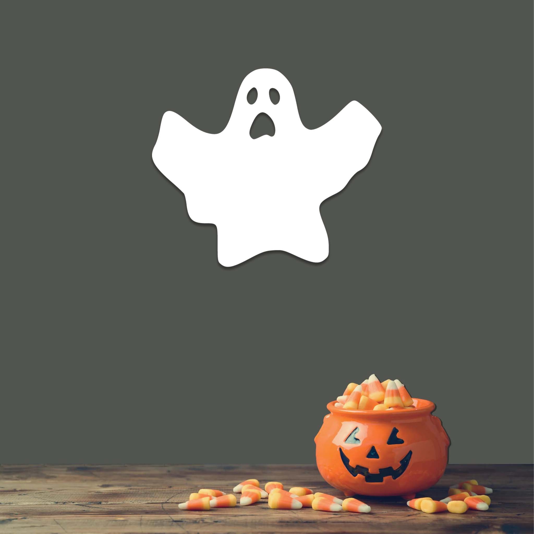 Spooky Ghost - Metal Wall Art