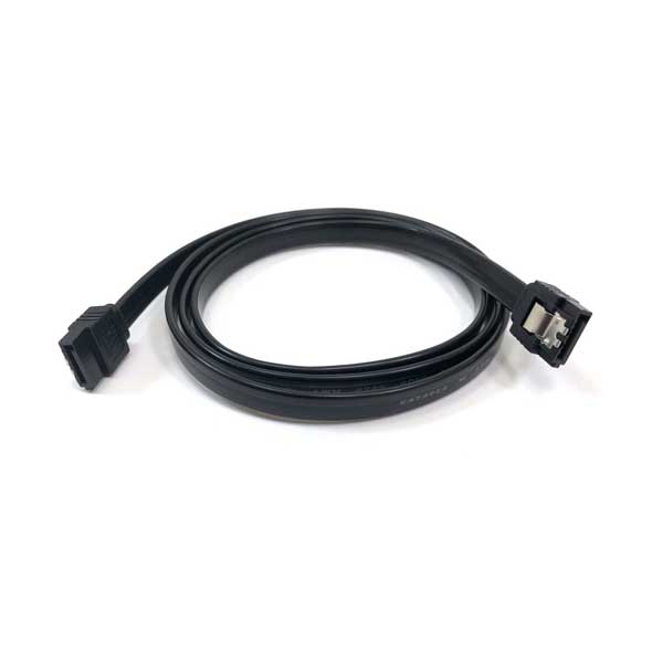 Micro Connectors 40in SATA III Straight Cable with Locking Latch - Black (F03-10MSSB)