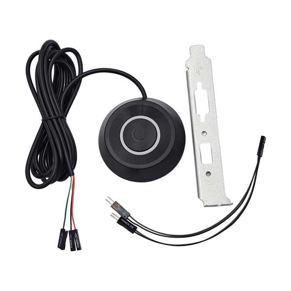 Micro Connectors 6ft Power Switch On/Off Button Cable For Desktop Computer (MSP-PCPWRB)