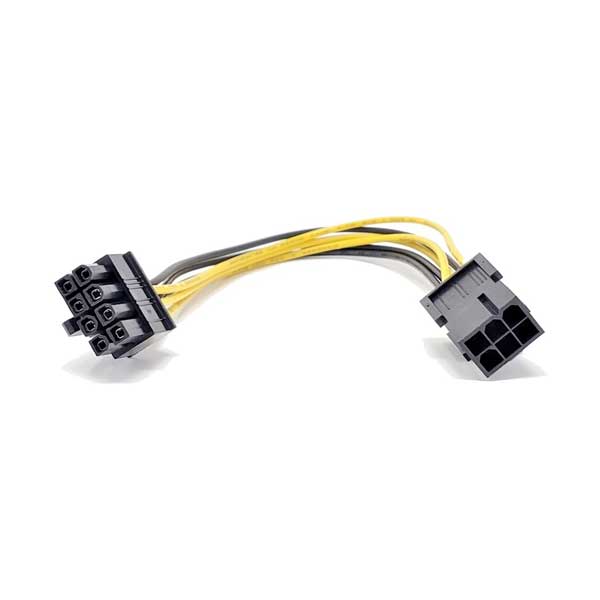 Micro Connectors PCI Express 6 pin-Female to 8 pin-Male Power Adapter Cable (F04-PCIE68)