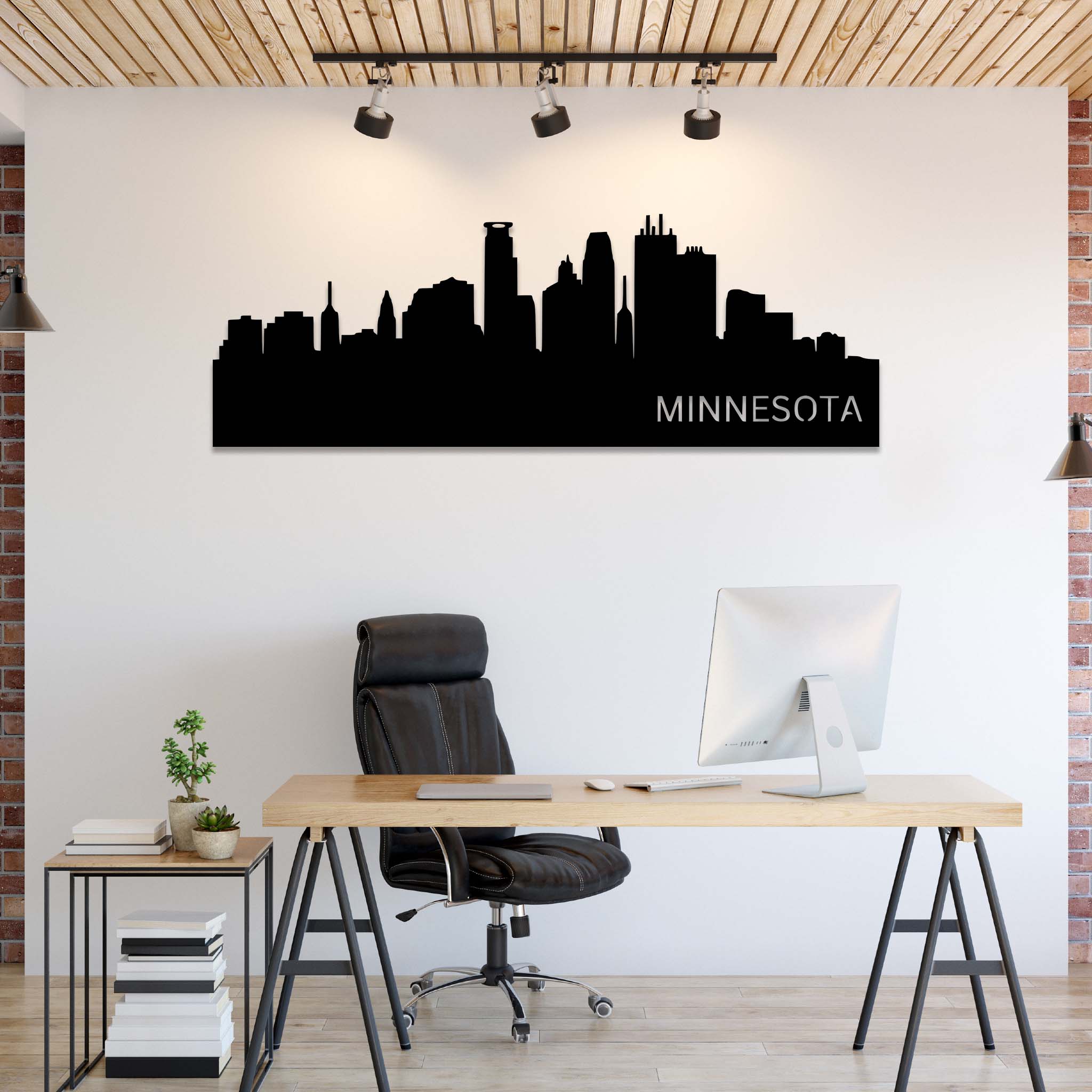 Minnesota Skyline - Metal Wall Art