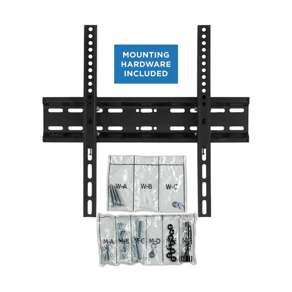 Mount-It! Low Profile TV Wall Mount Tilt Bracket for Flat Screens up to 55" (MI-3030)