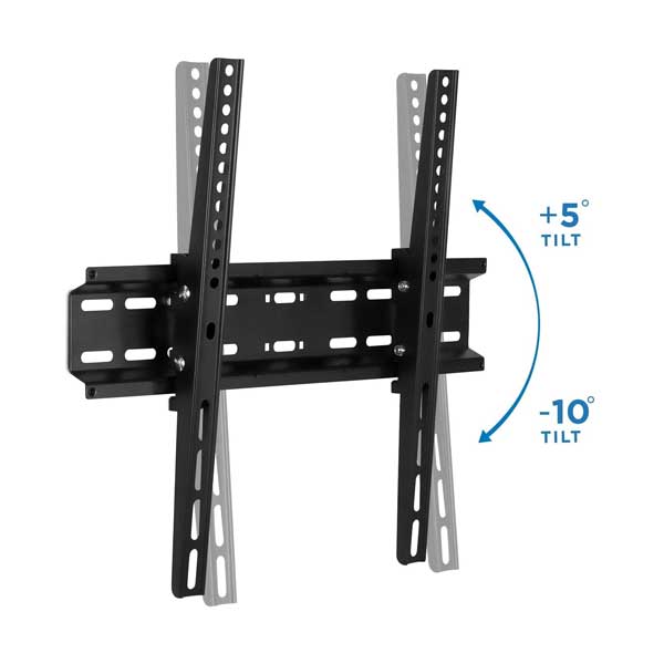 Mount-It! Low Profile TV Wall Mount Tilt Bracket for Flat Screens up to 55" (MI-3030)
