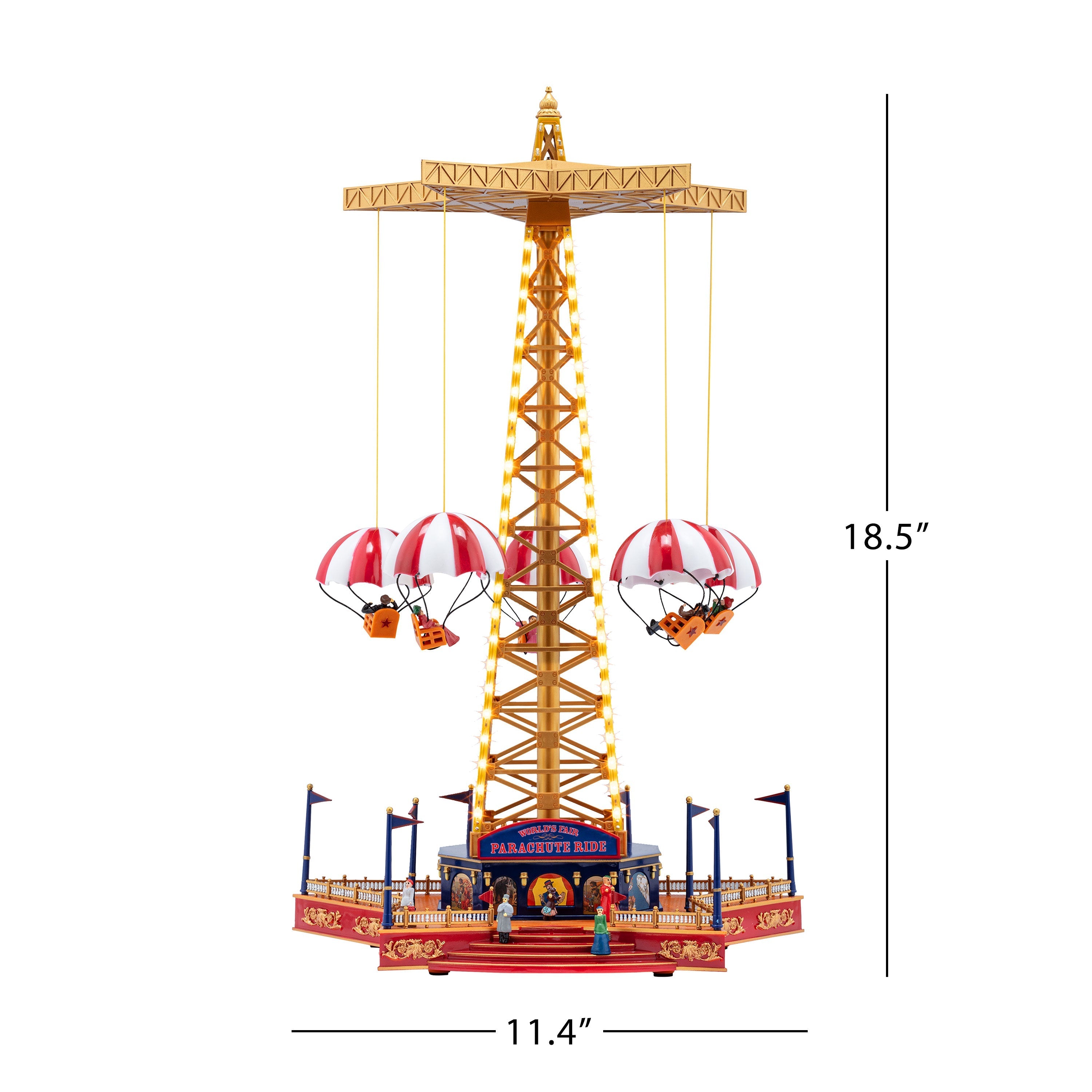 18 in. Animated World's Fair Parachute Ride