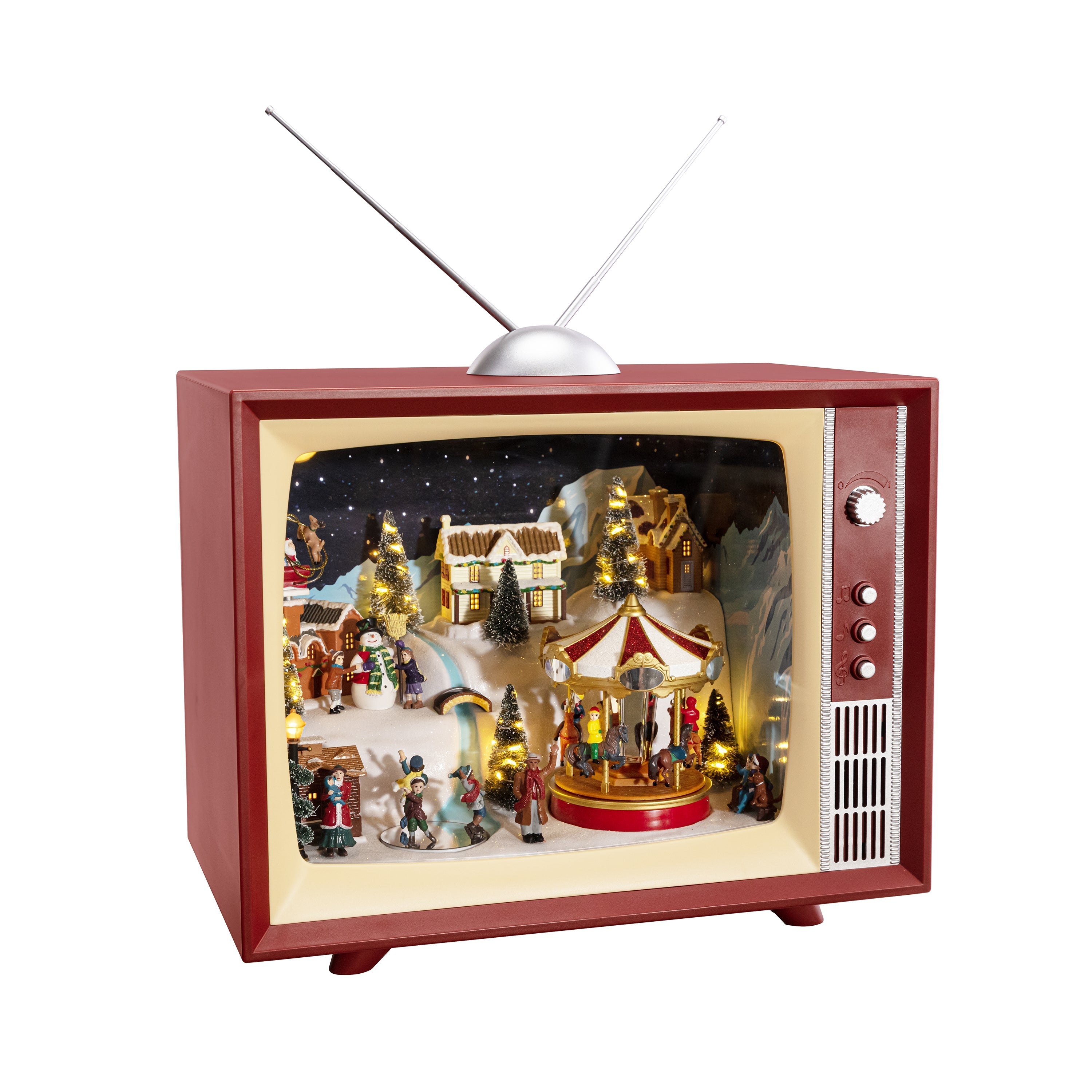 15 in. Animated Vintage Television