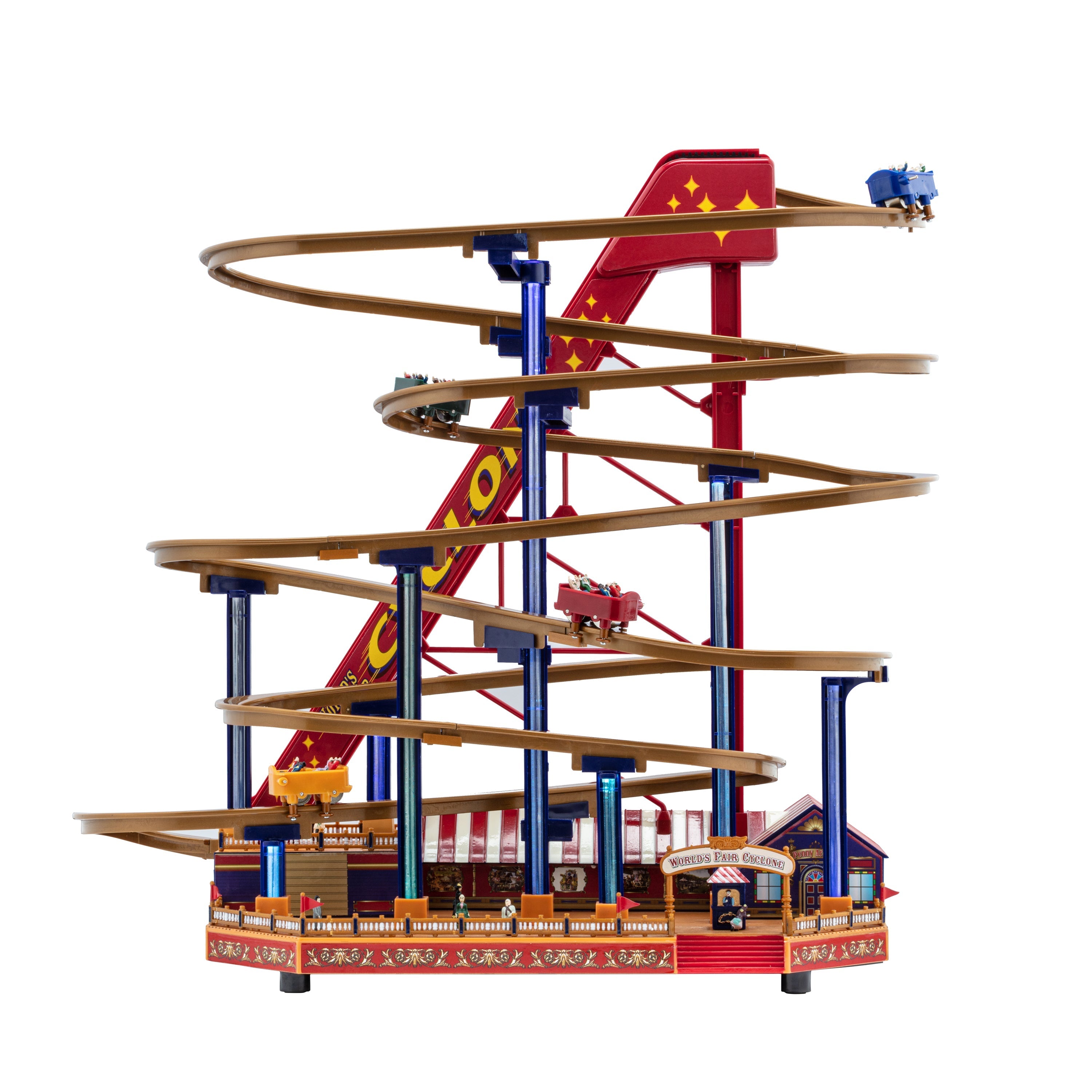 16 in. Animated Worlds Fair Roller Coaster
