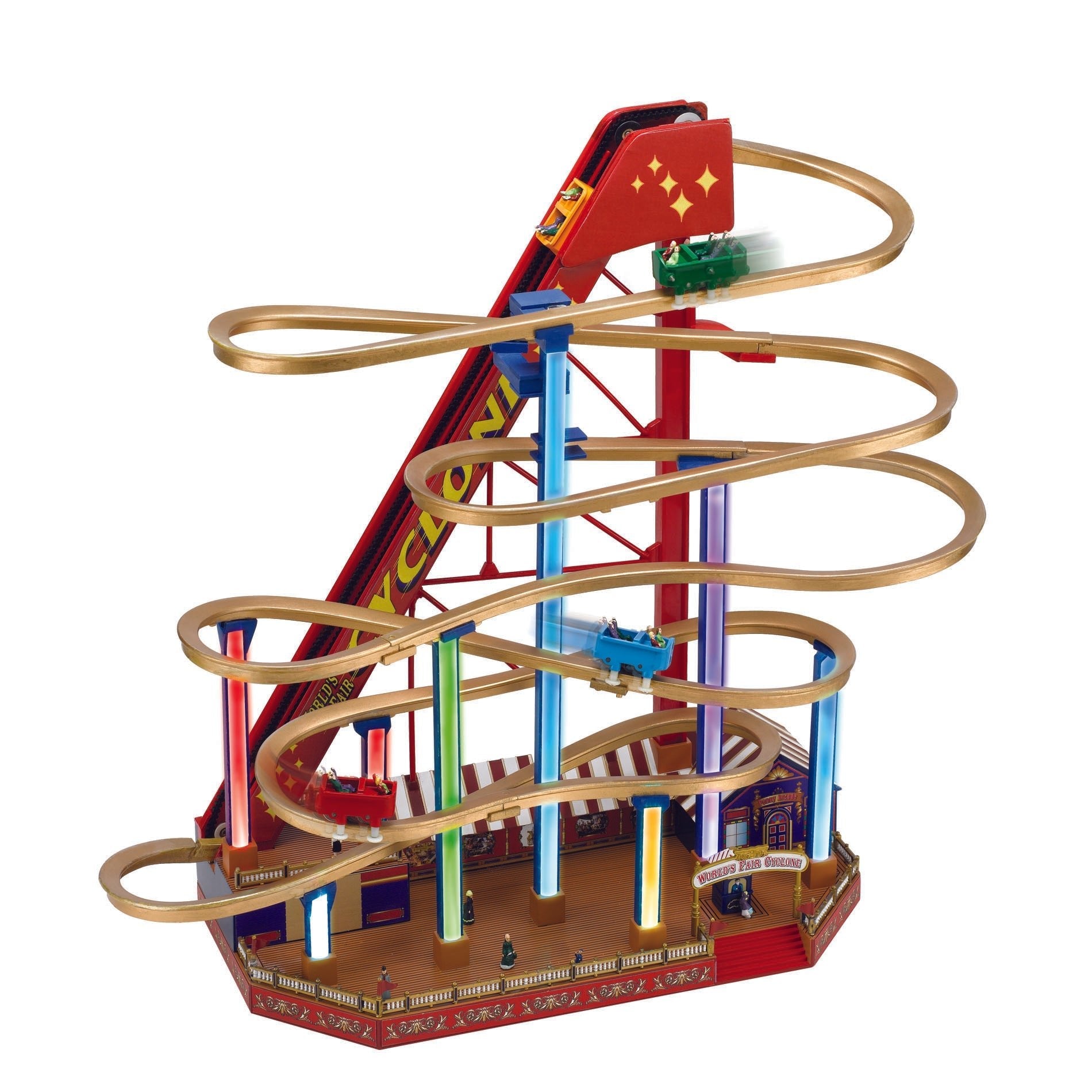 16 in. Animated Worlds Fair Roller Coaster