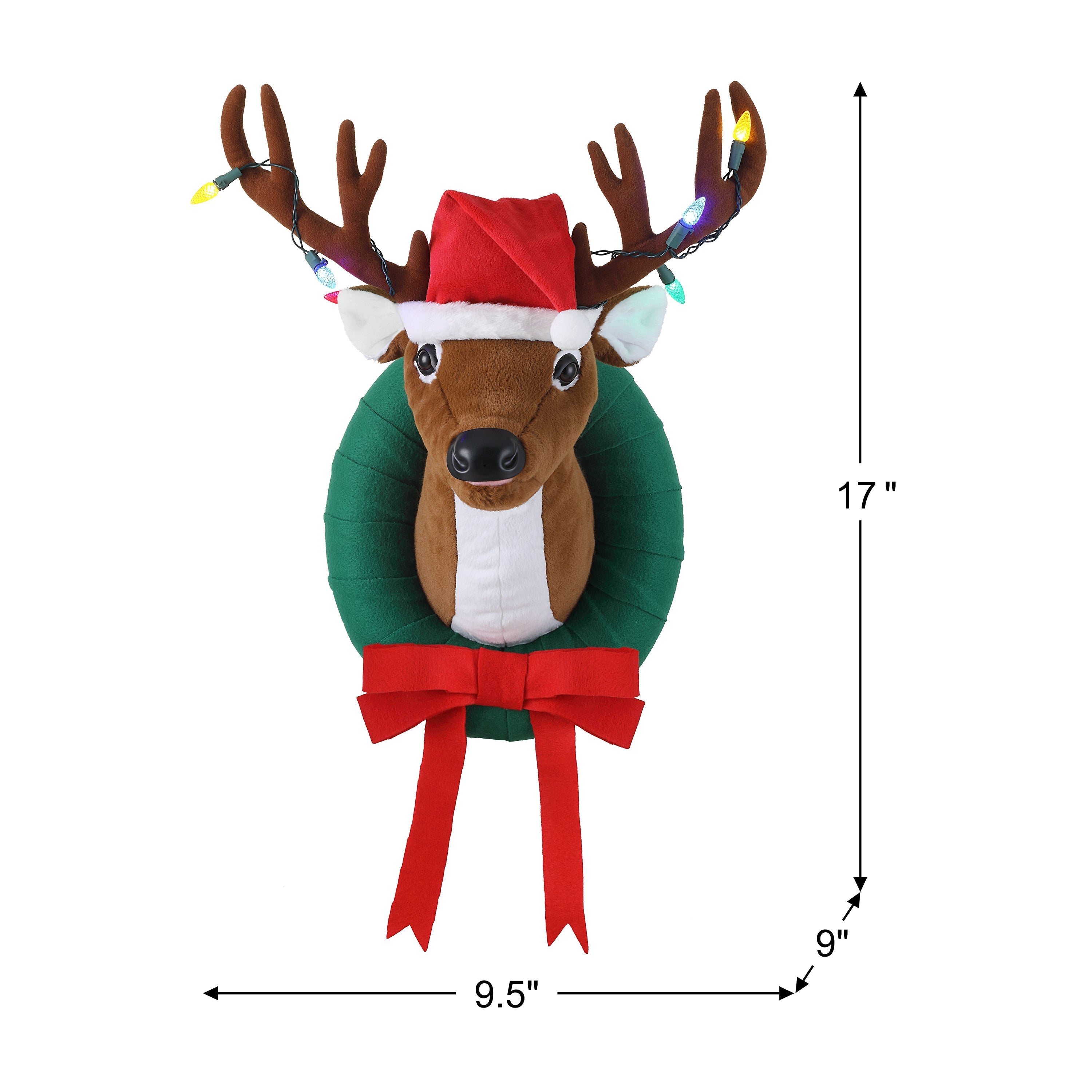 17 in. Animated Singing Reindeer