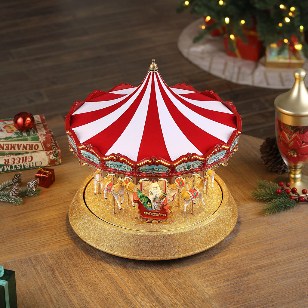 17 in. Animated Sparkle Carousel