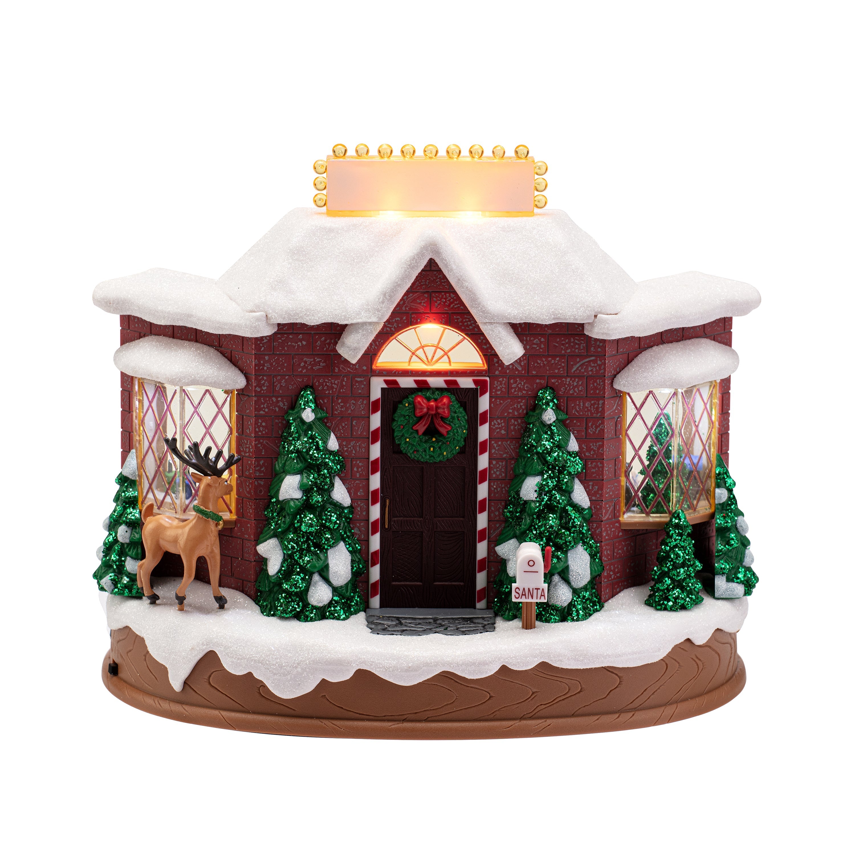 8 in. Animated Santa's Workshop