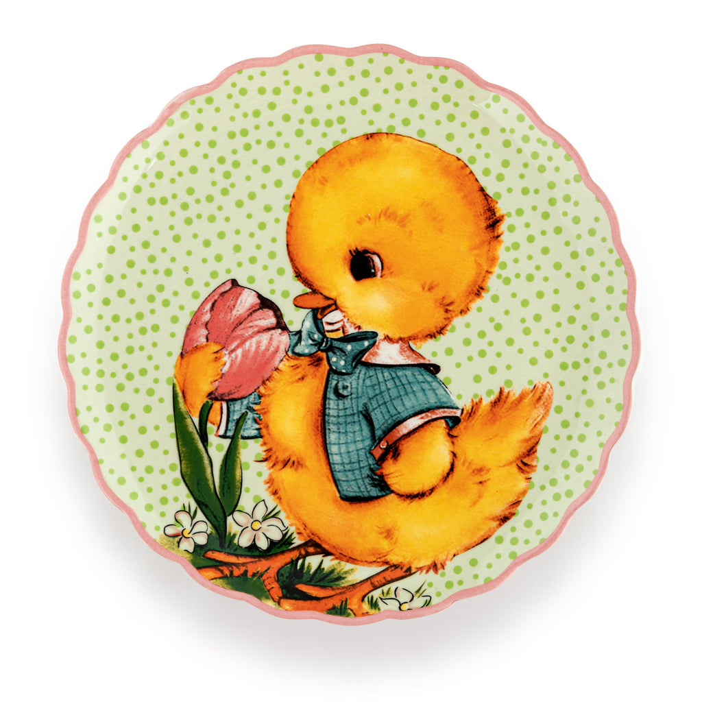 Mr. Cottontail 8 in. Ceramic Set of 4 Easter Plates