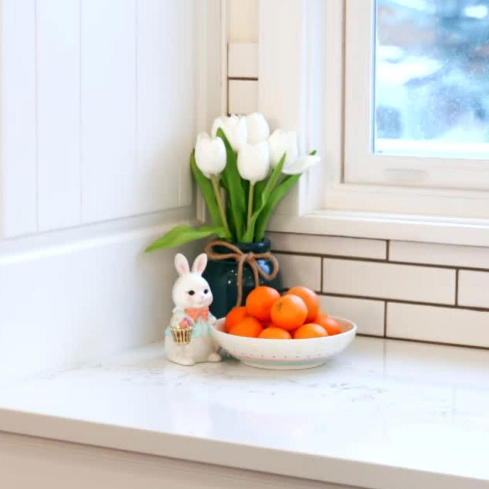 Mr. Cottontail Ceramic Bunny Candy Dish