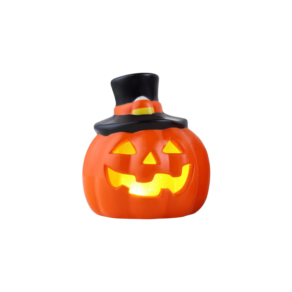 Set of 4 Mini Ceramic Jack-O-Lanterns