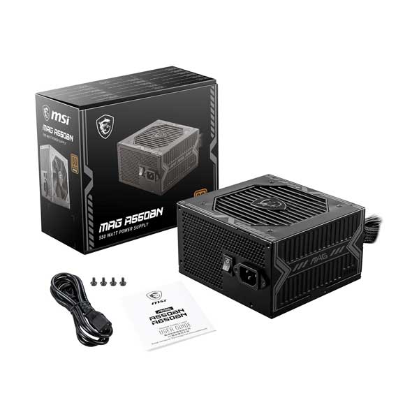 MSI 550W 80 PLUS Bronze MAG A550BN Power Supply
