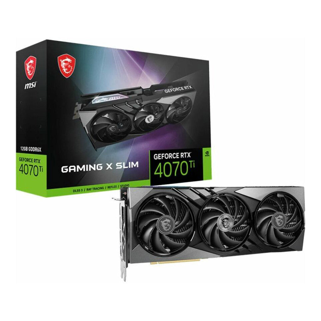 MSI G407TGXS12 NVIDIA GeForce RTX 4070 Ti Gaming X Slim Graphic Card - 12GB GDDR6X