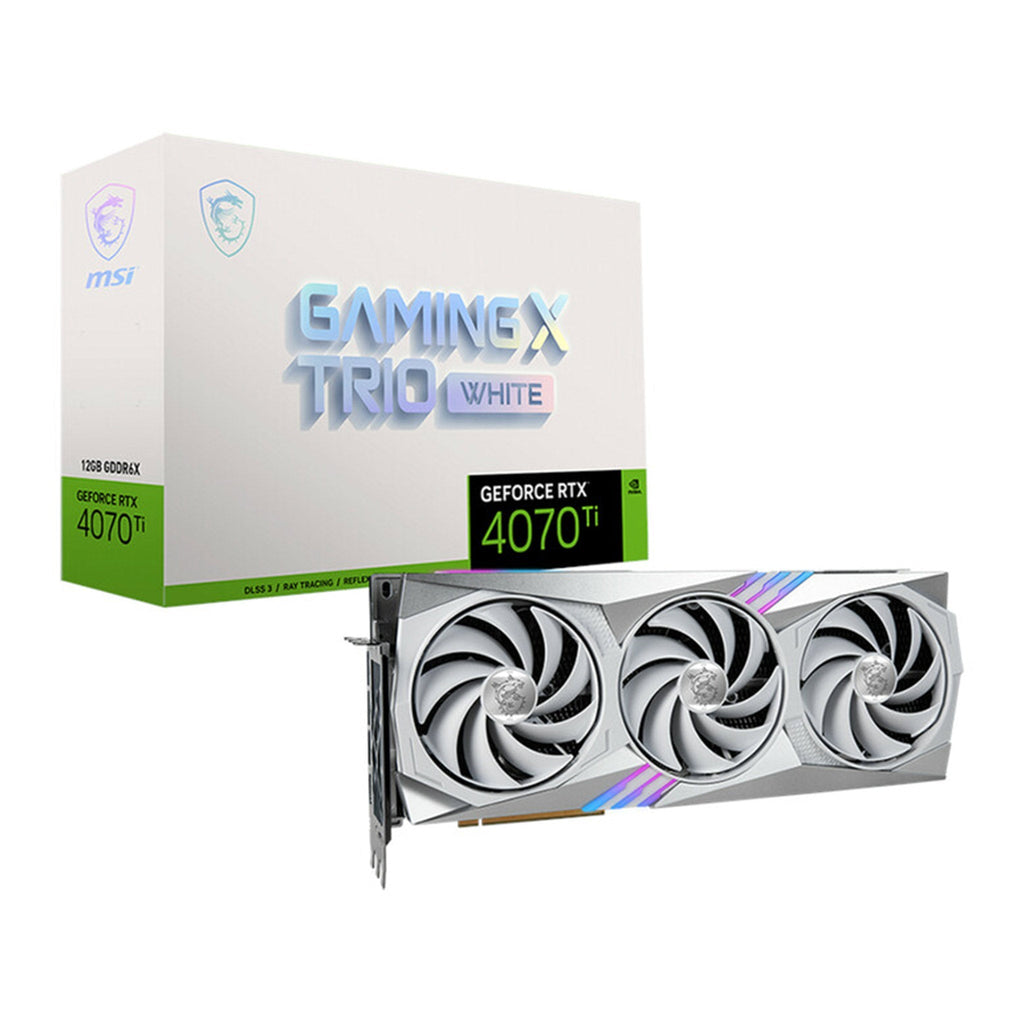 MSI G407TGXT12W NVIDIA GeForce RTX 4070 Ti Graphic Card - 12 GB GDDR6X - White