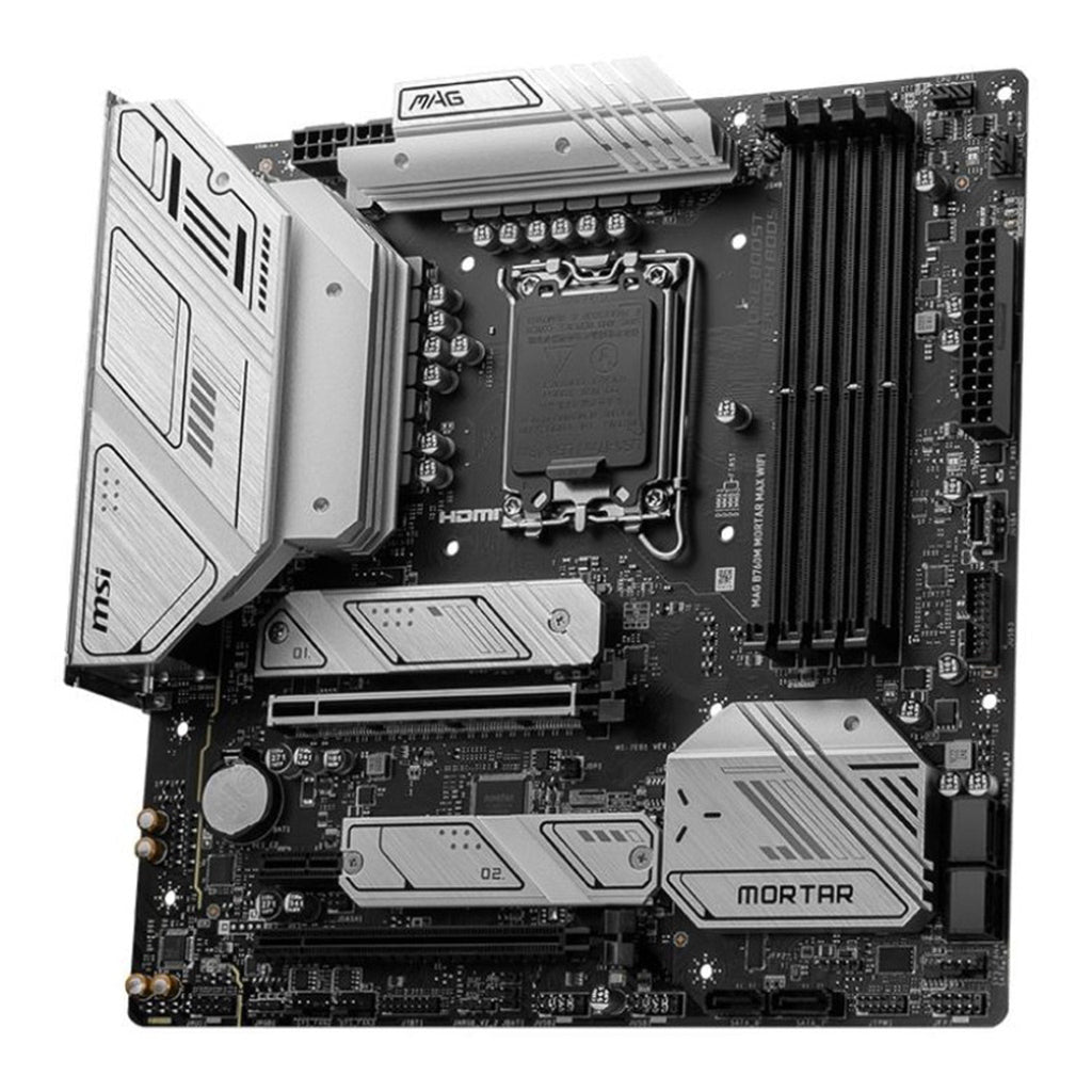 MSI MAG B760M MORTAR WIFI Intel LGA1700 DDR5 Micro ATX Gaming Desktop Motherboard
