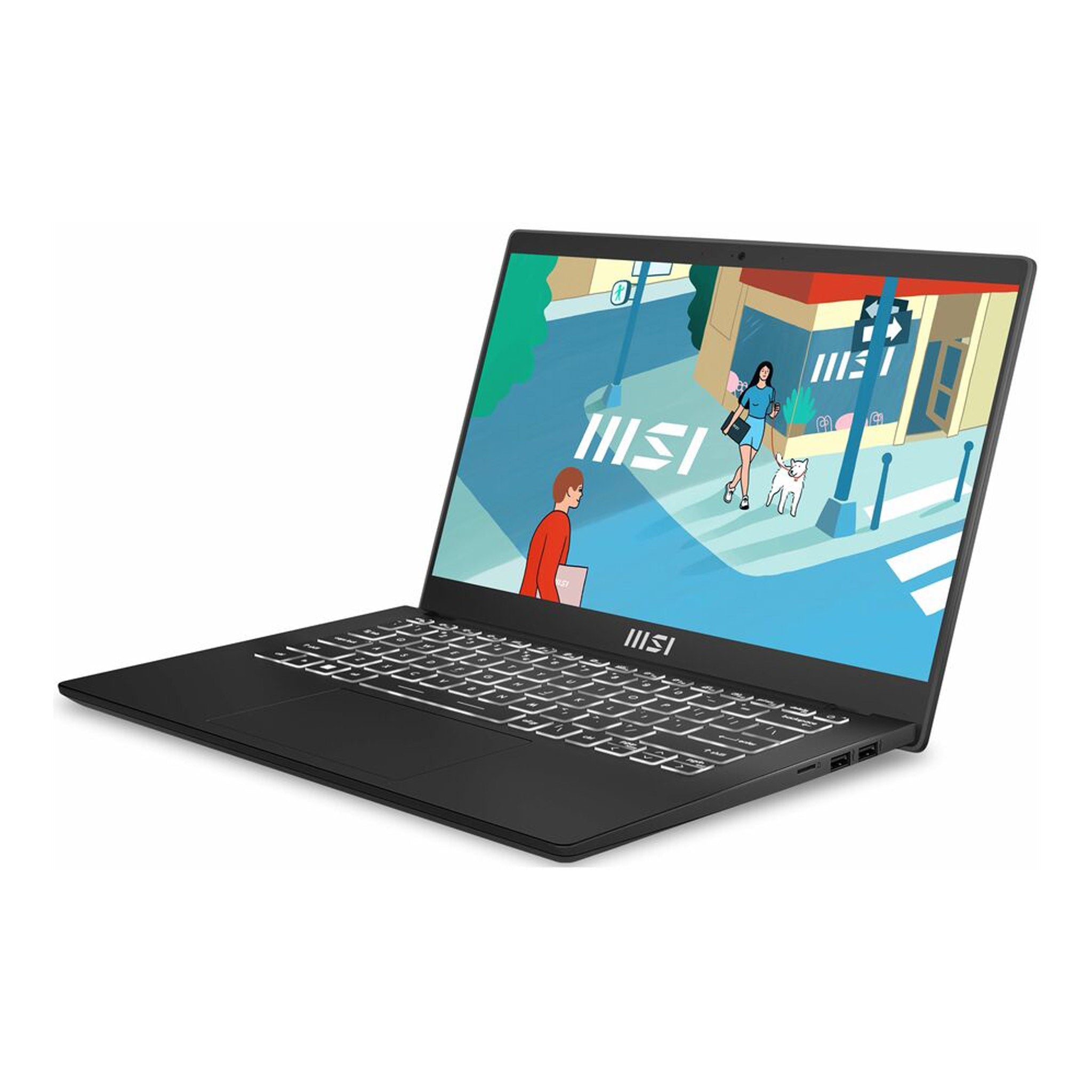 MSI MOD1412495 Modern 14 C12M Modern 14 C12M-495US 14" Notebook - Intel Core i3-1215U - 8GB DDR4 - 512GB SSD - Classic Black