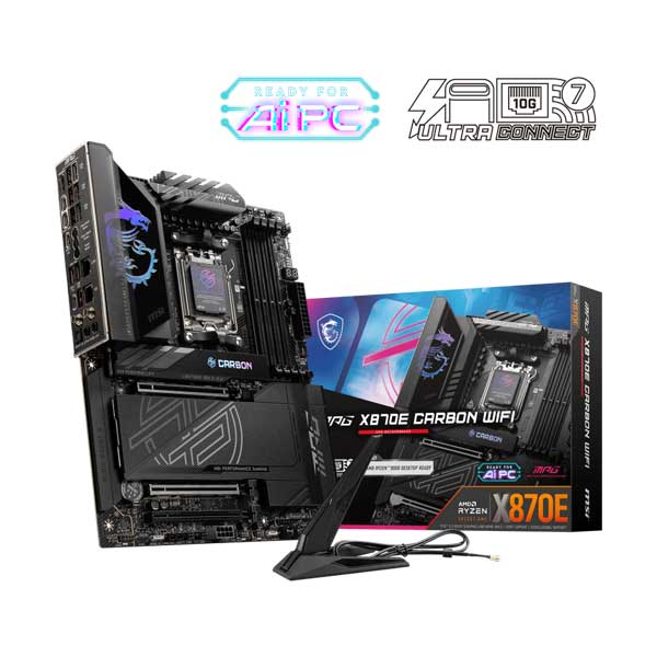 MSI MPG X870E CARBON WIFI AMD AM5 ATX Gaming motherboard