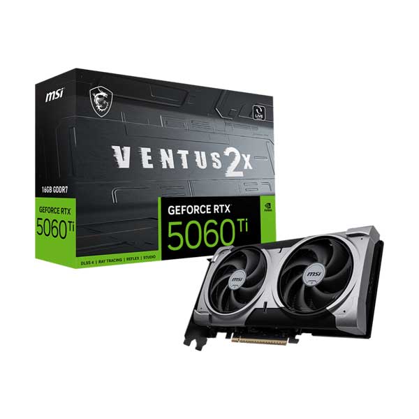 MSI NVIDIA GeForce RTX 5060 Ti 16G VENTUS 2X PLUS (G506T-16V2P)