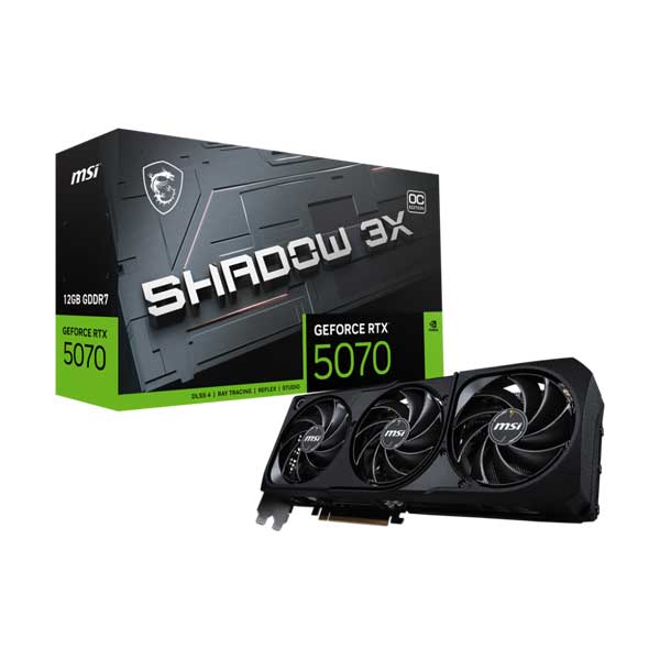 MSI NVIDIA GeForce RTX 5070 12G SHADOW 3X OC (G5070-12S3C)