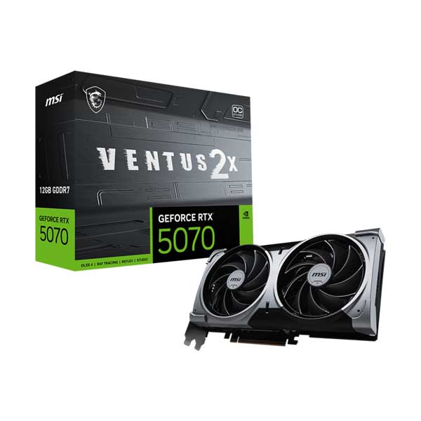 MSI NVIDIA GeForce RTX 5070 12G VENTUS 2X OC (G5070-12V2C)