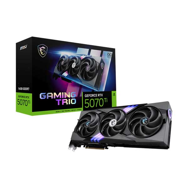 MSI NVIDIA GeForce RTX 5070 Ti 16G GAMING TRIO OC PLUS (G507T-16GTCP)