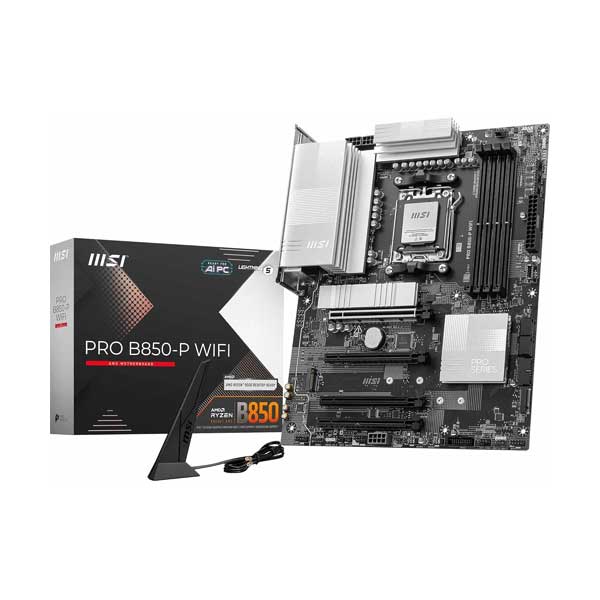 MSI Pro B850-P WIFI 7 AMD AM5 ATX Gaming Desktop Motherboard