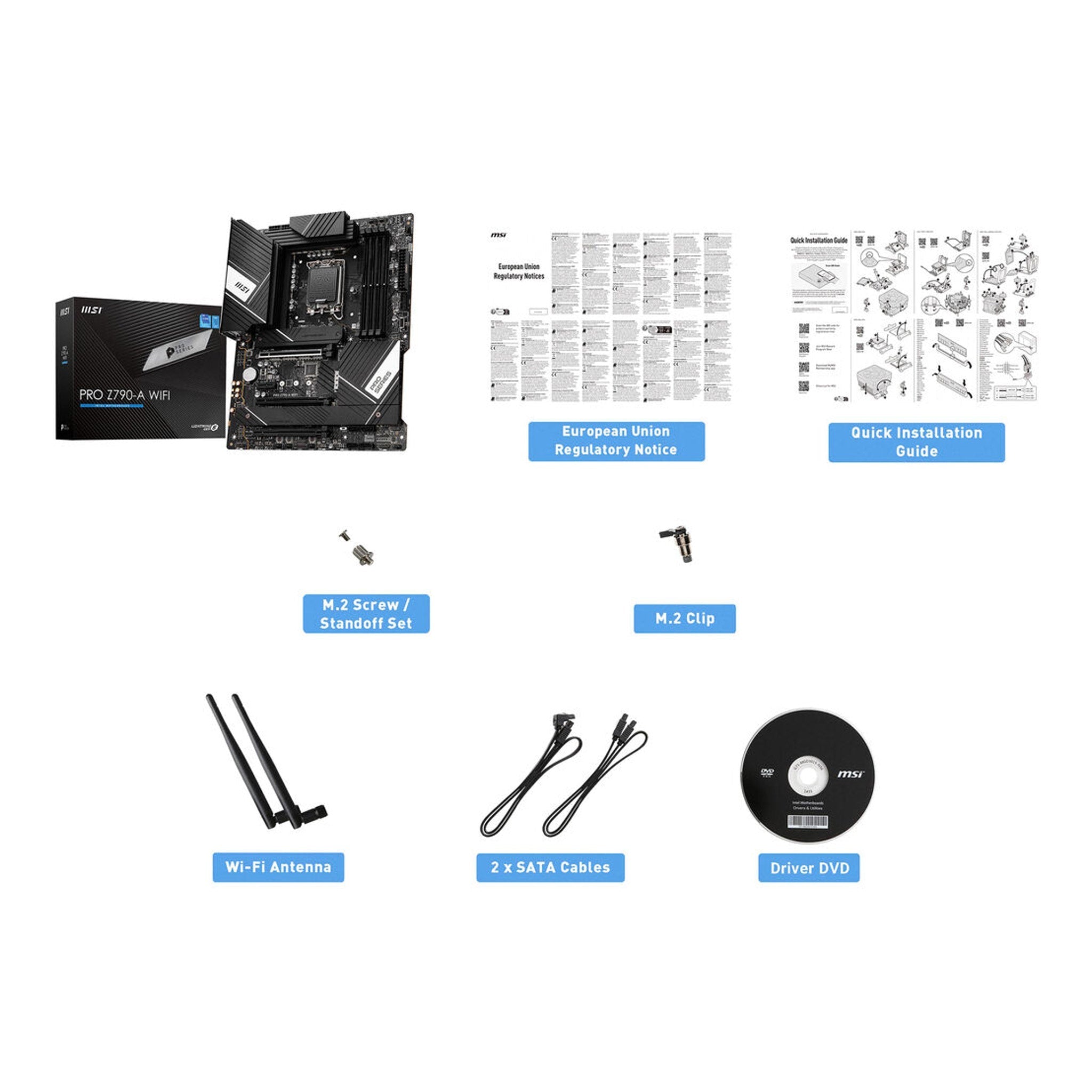 MSI PRO Z790-A MAX WiFi Gaming Desktop Motherboard - LGA 1700 - ATX