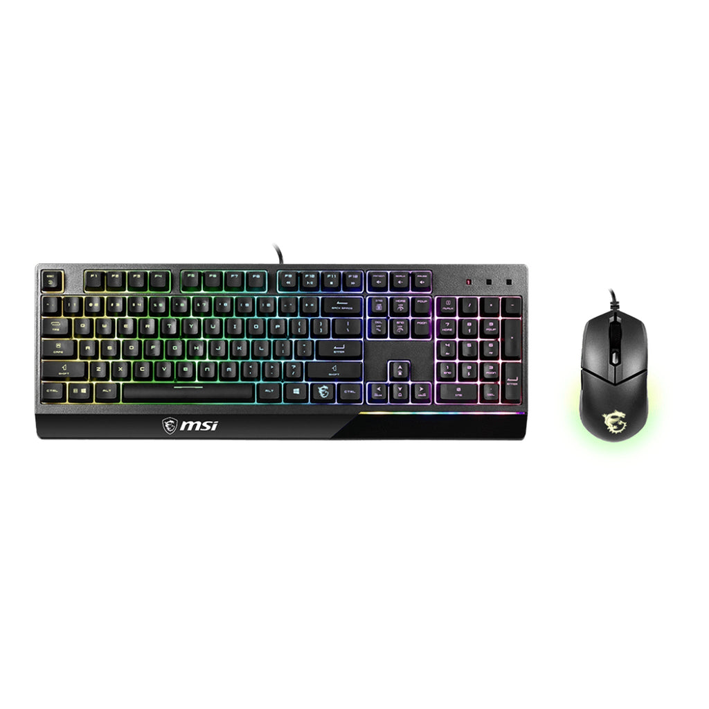 MSI Vigor GK30 Combo Mechanical RGB Keyboard & Optical Mouse - Black