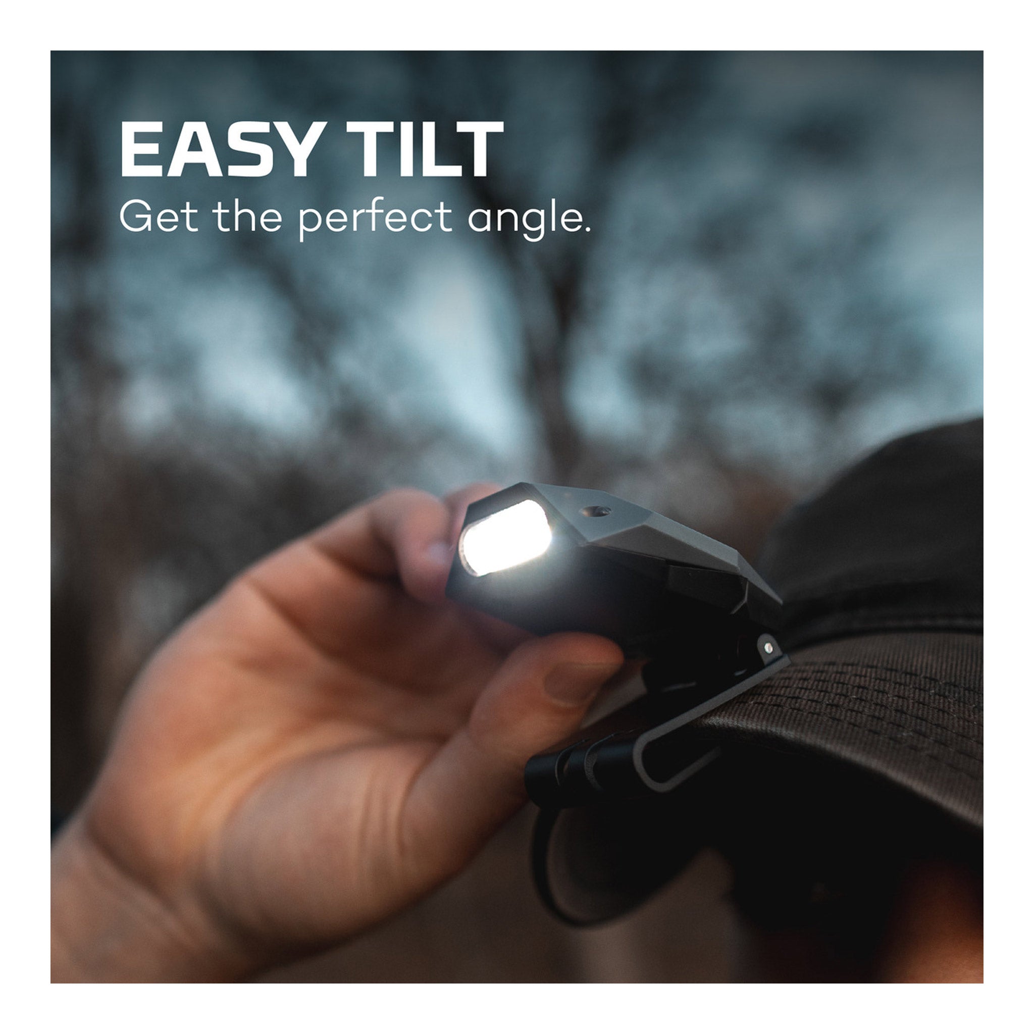 NEBO NEB-HLP-0004 EINSTEIN Rechargeable Cap Light with Wave Activation