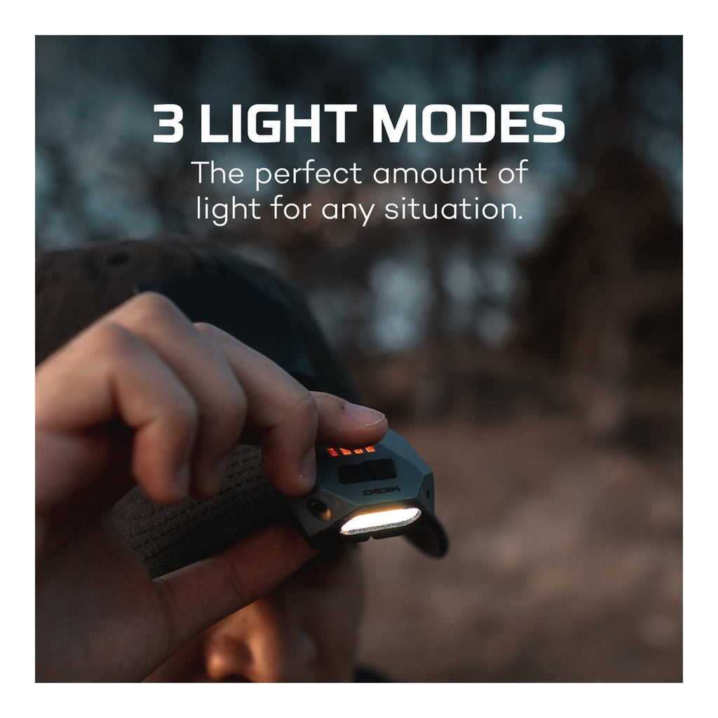 NEBO NEB-HLP-0004 EINSTEIN Rechargeable Cap Light with Wave Activation