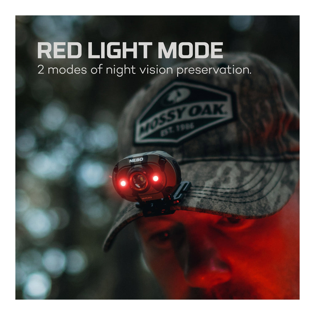 NEBO NEB-HLP-1004 Mossy Oak Bottomland MYCRO 400 Rechargeable Headlamp