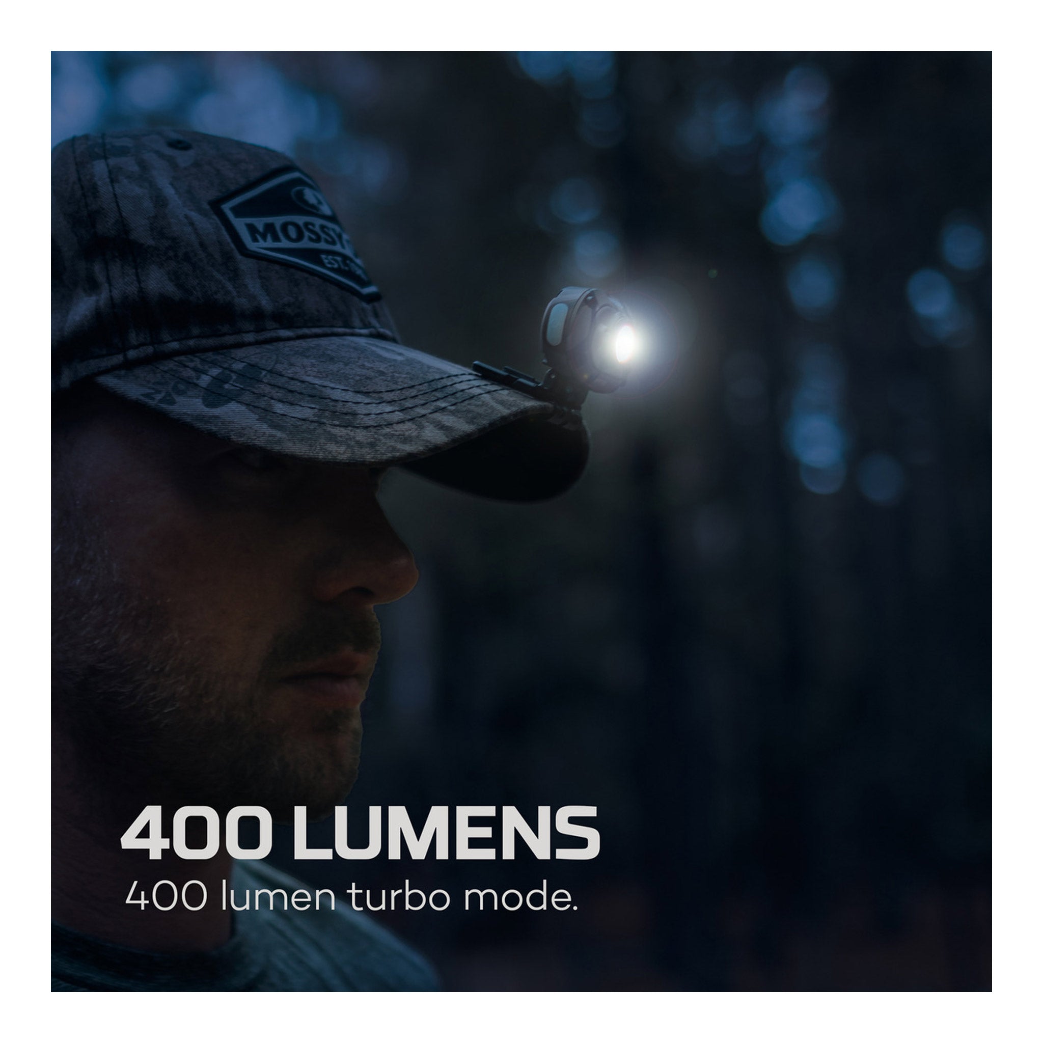 NEBO NEB-HLP-1004 Mossy Oak Bottomland MYCRO 400 Rechargeable Headlamp