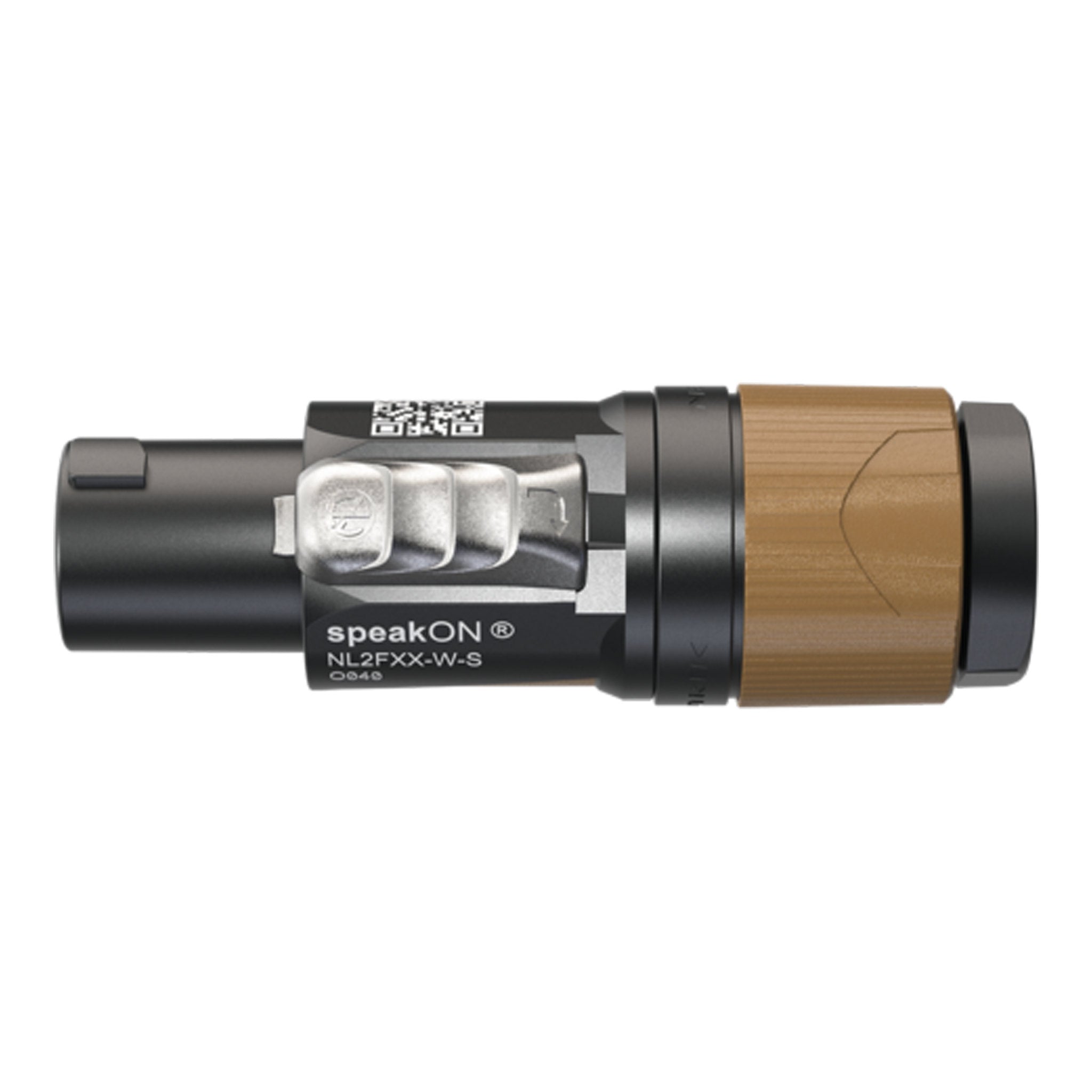 Neutrik NL2FXX-W-S 2-Pole speakON Cable Connector with Screw Terminal - Brown