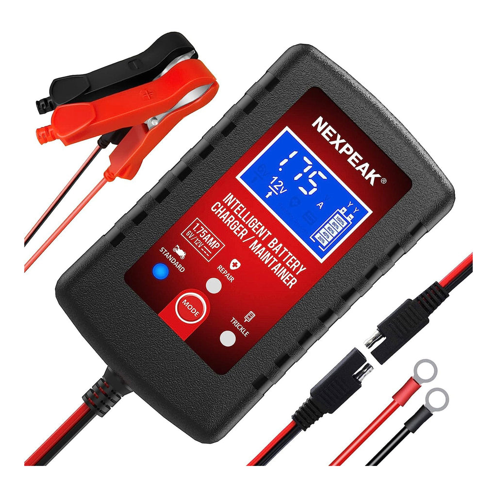 NEXPEAK NC175 6V/12V 1.75A Smart Lead-Acid Battery Charger and Maintainer